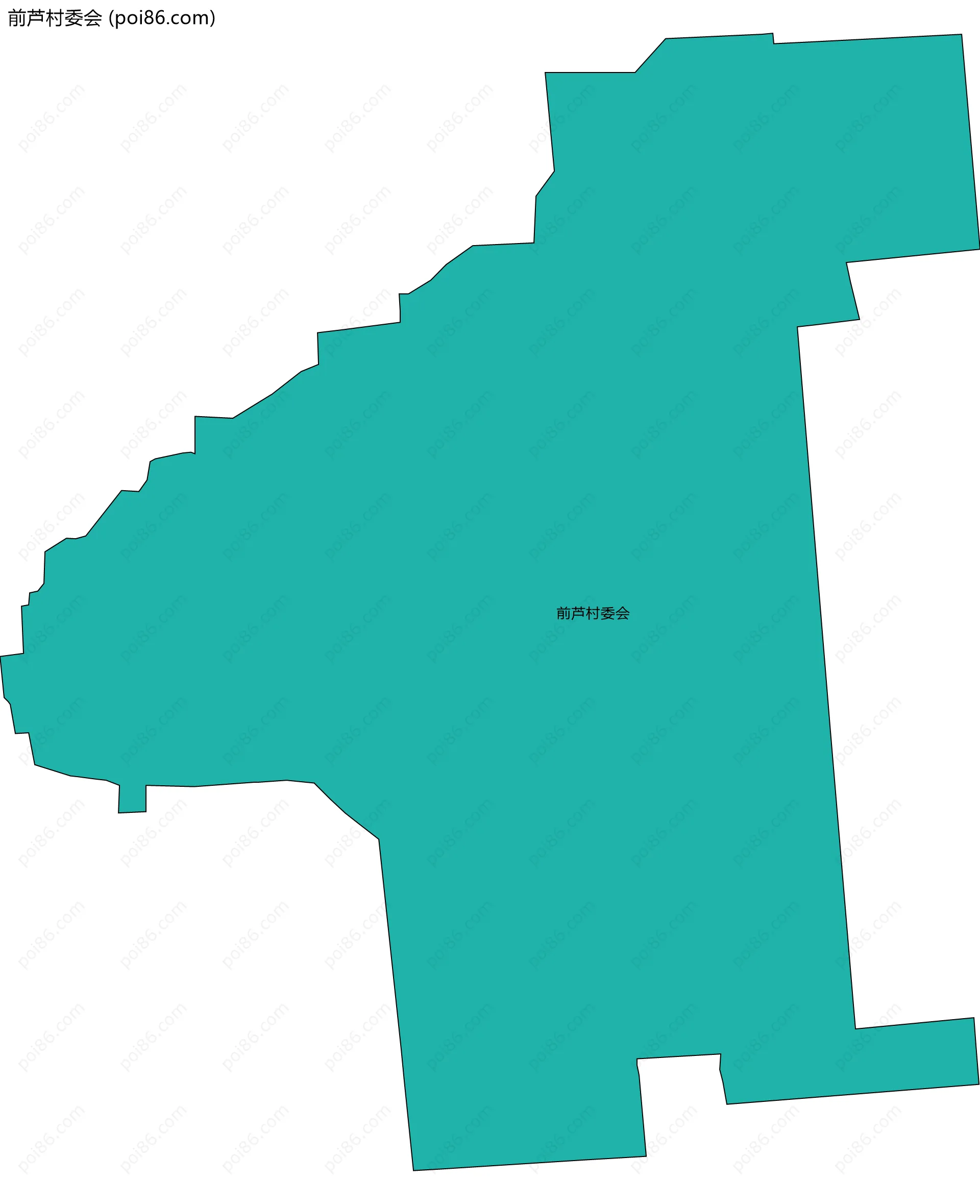 前芦村委会边界地图