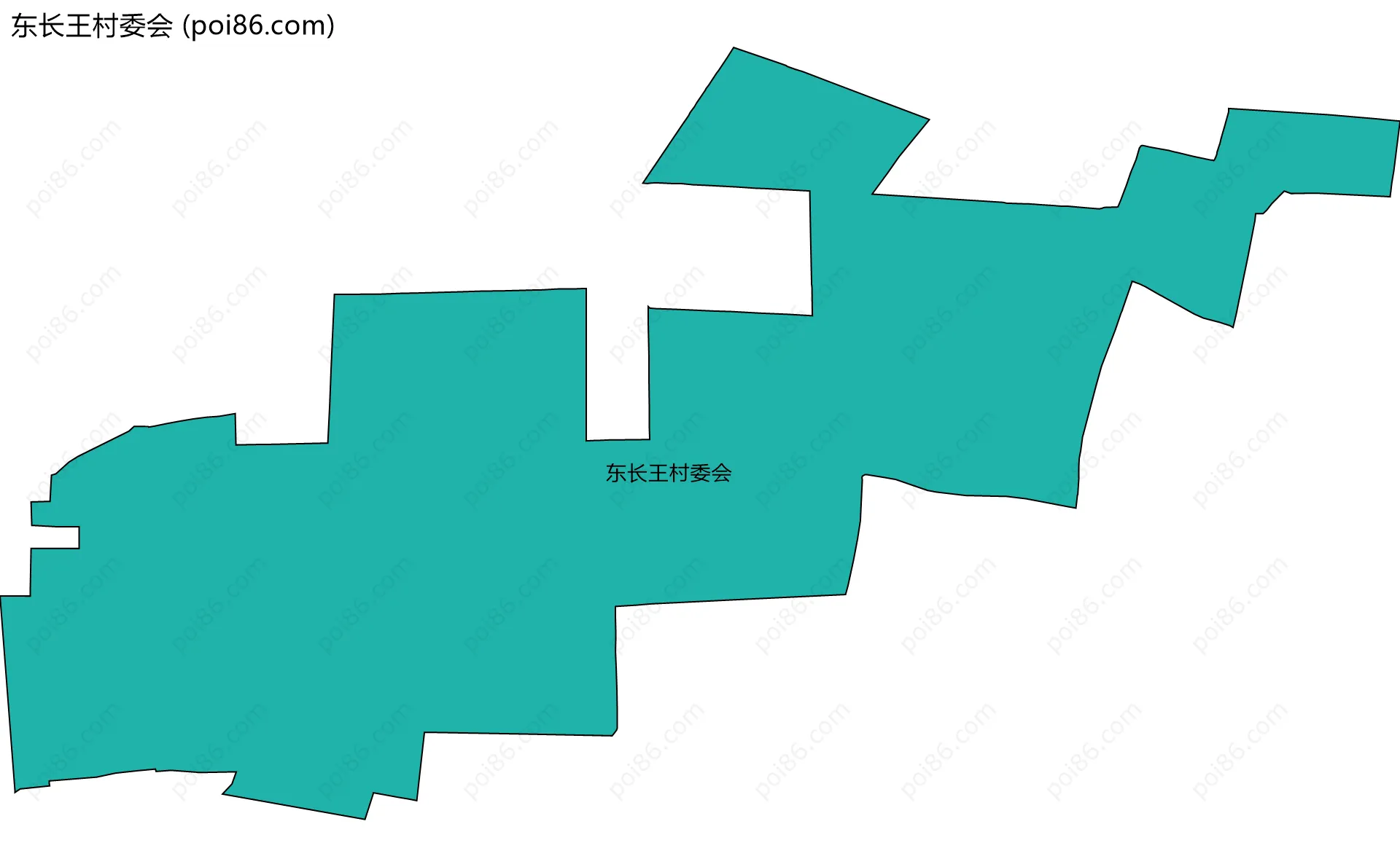 东长王村委会边界地图