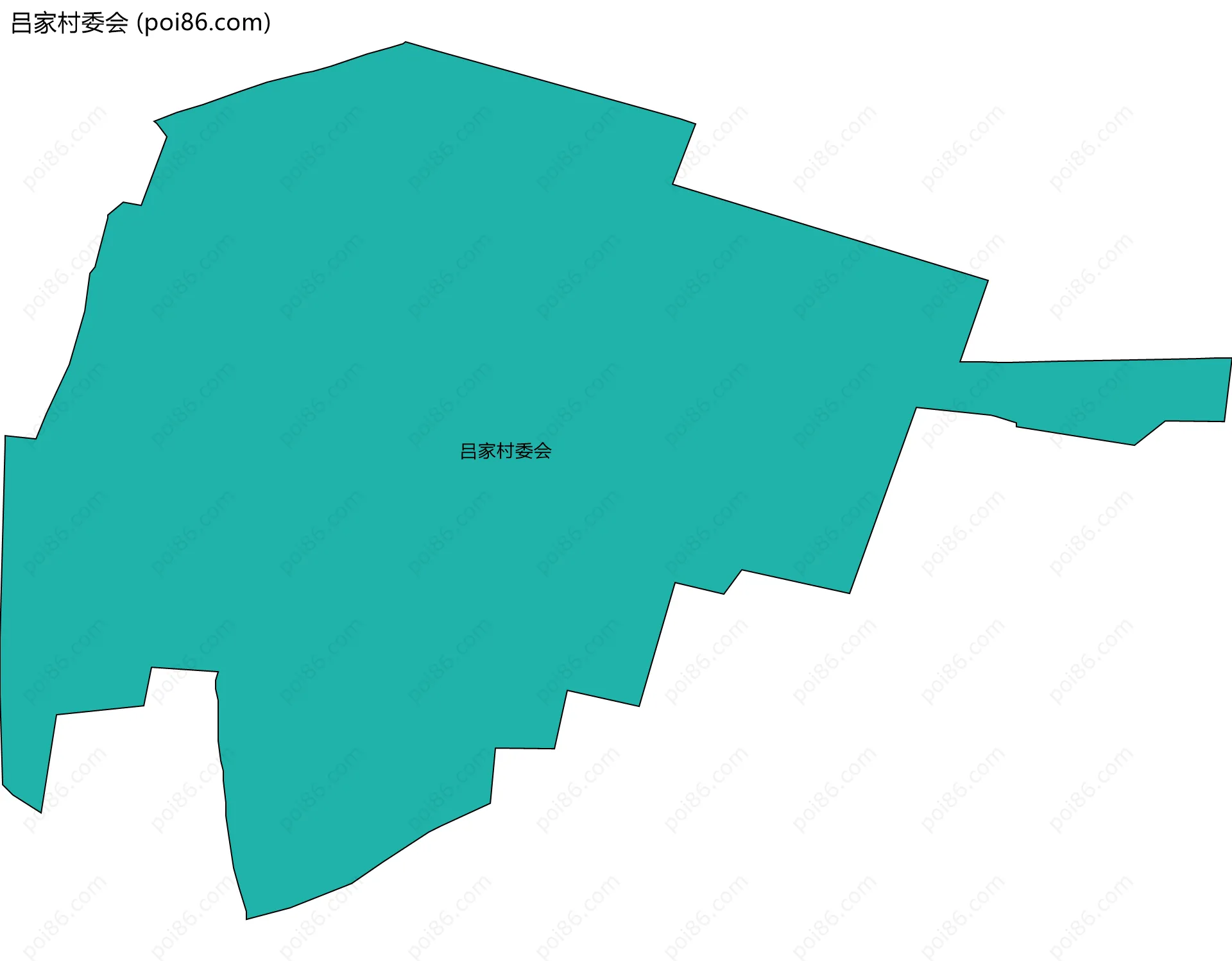 吕家村委会边界地图