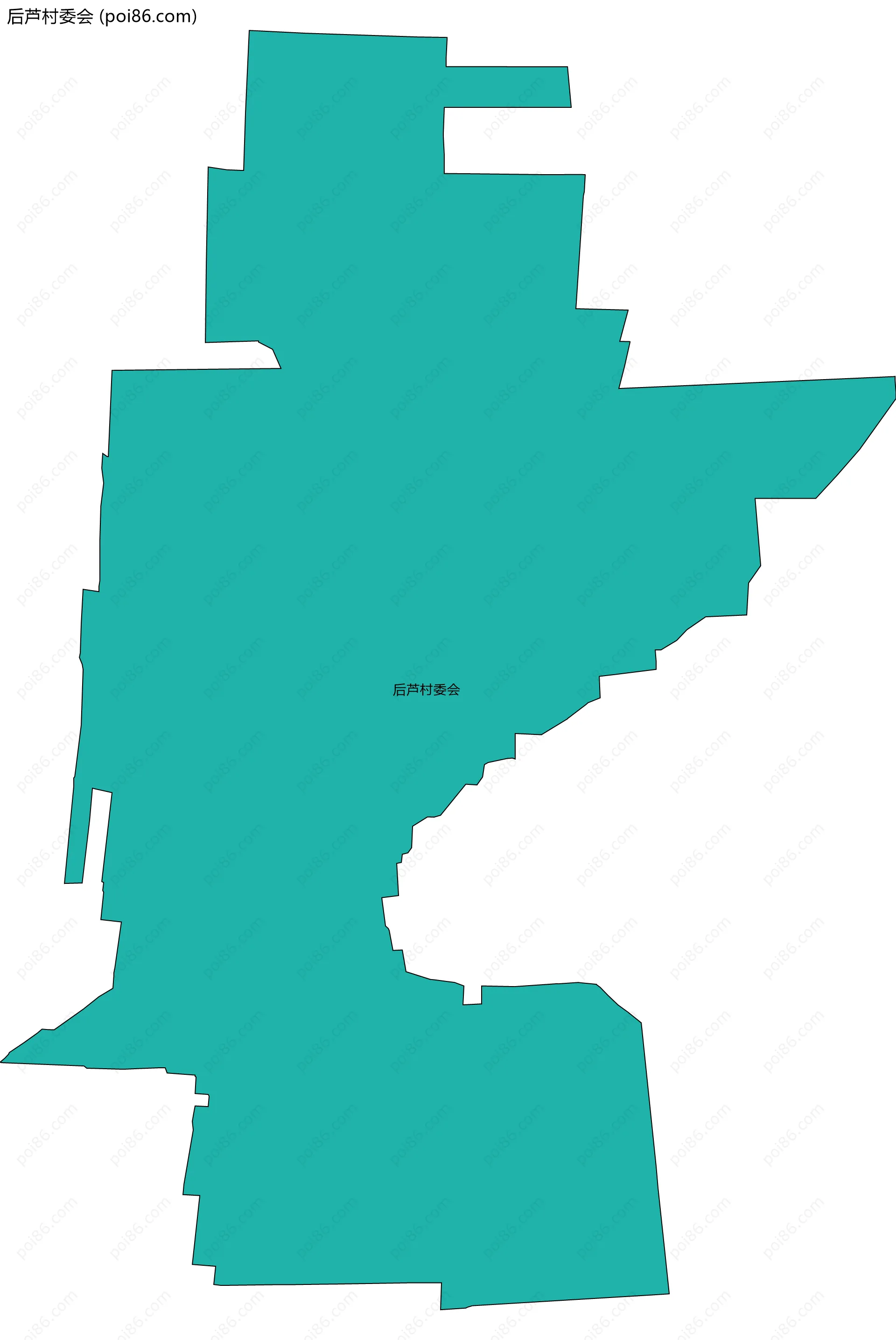 后芦村委会边界地图