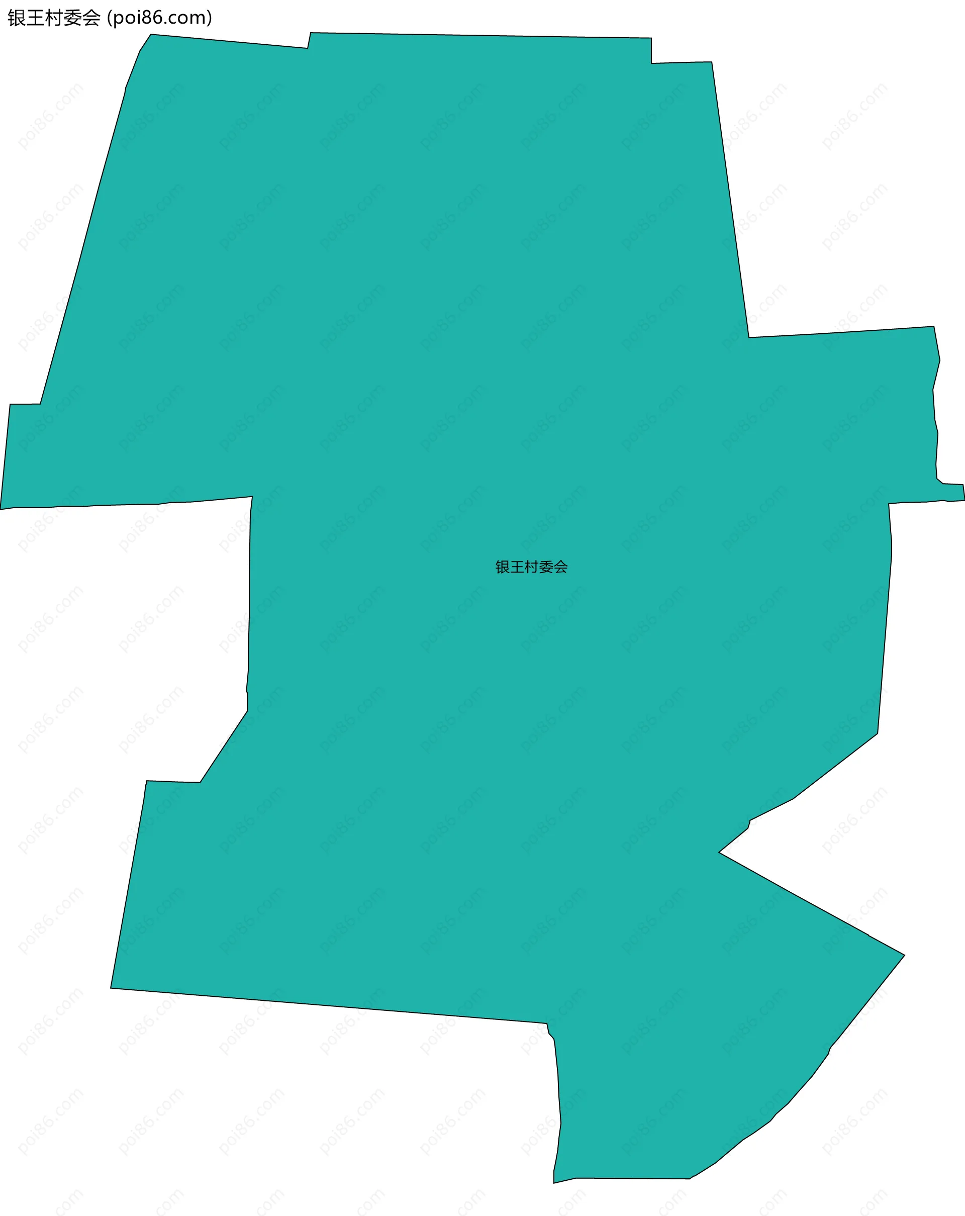 银王村委会边界地图