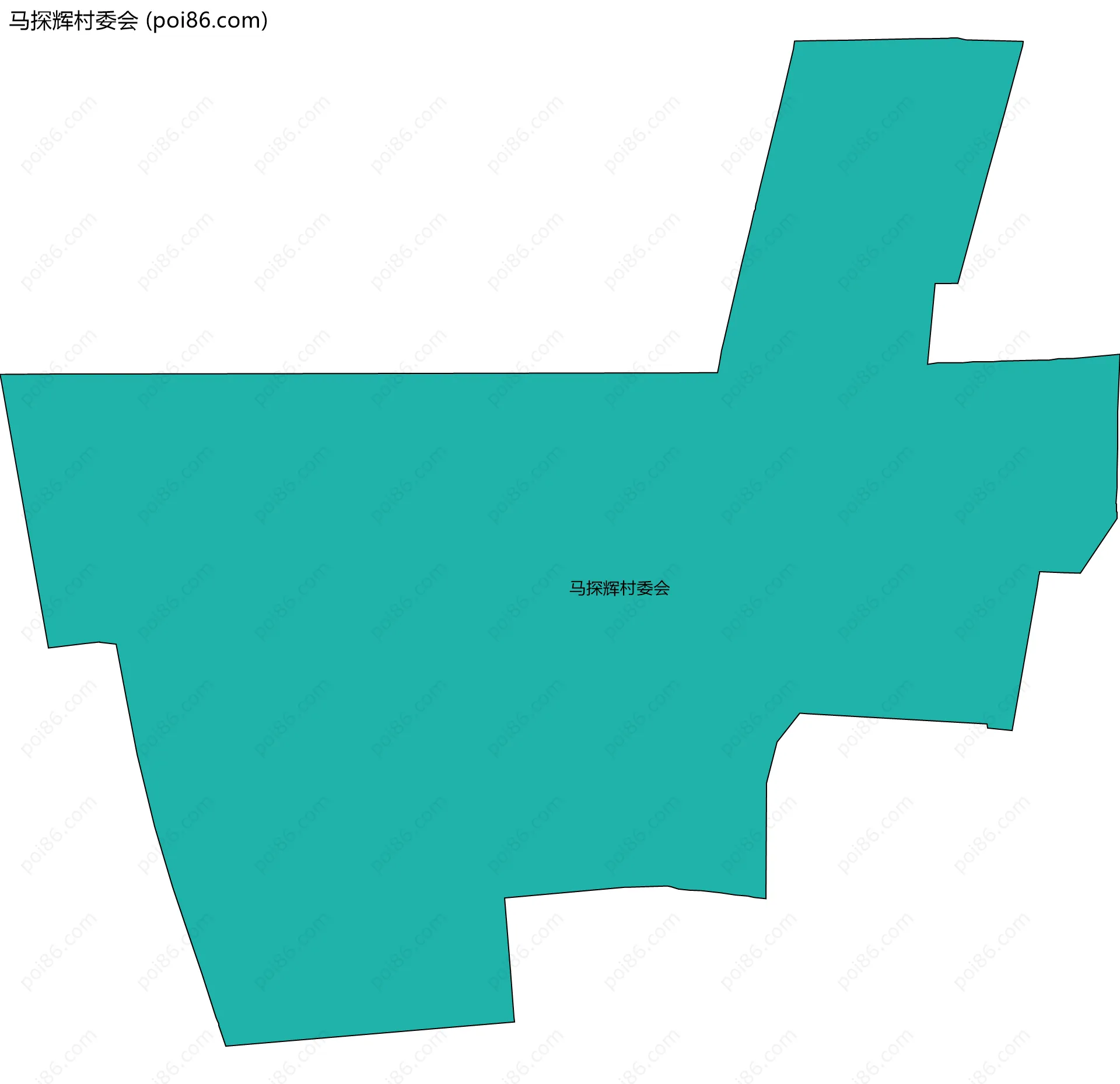 马探辉村委会边界地图