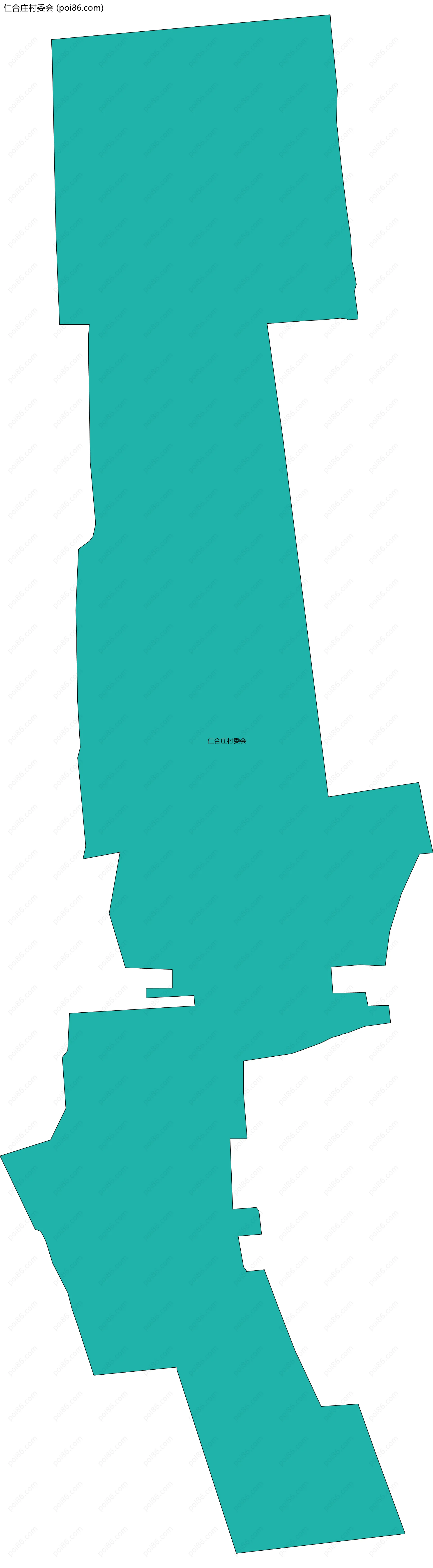 仁合庄村委会边界地图