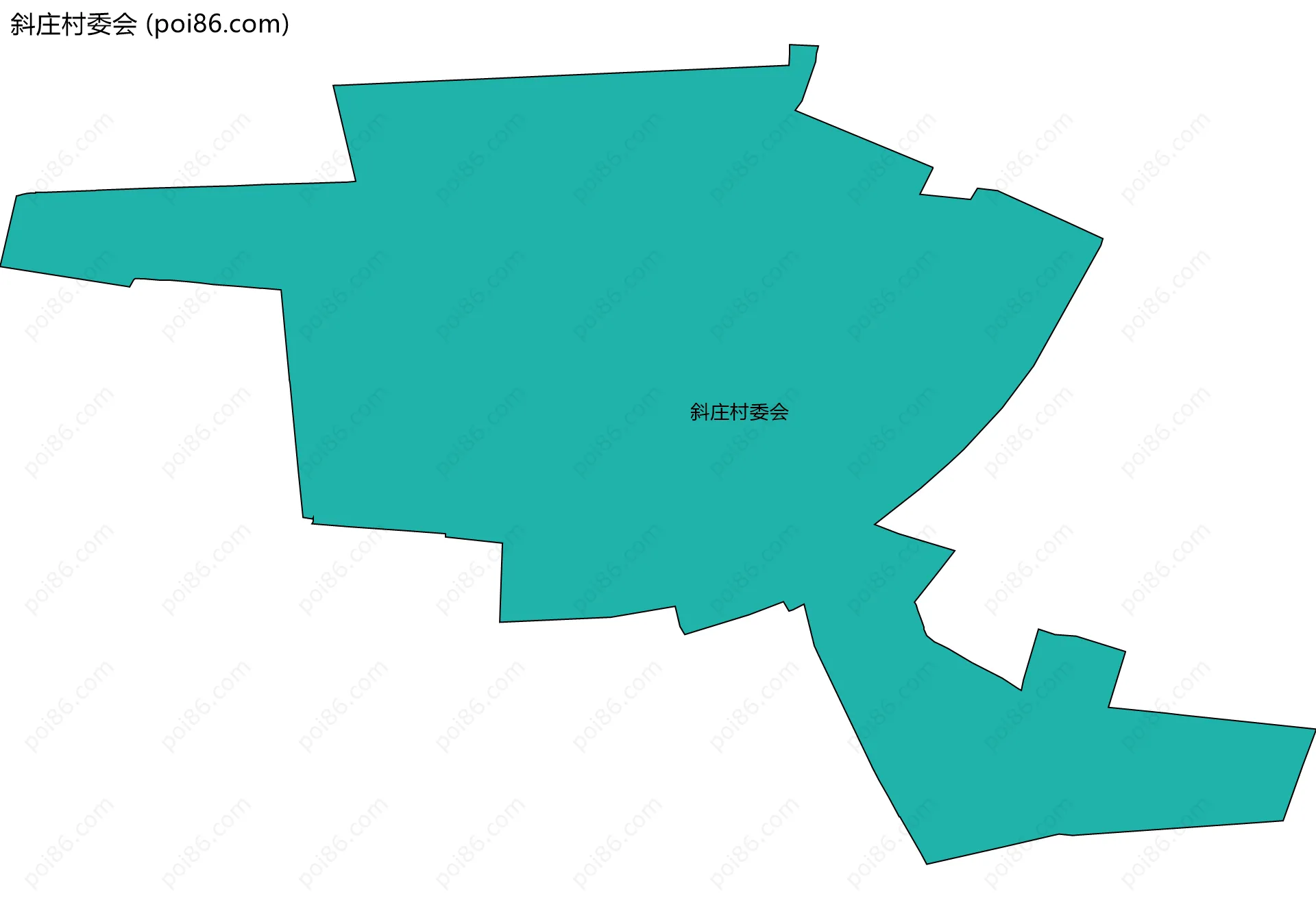 斜庄村委会边界地图