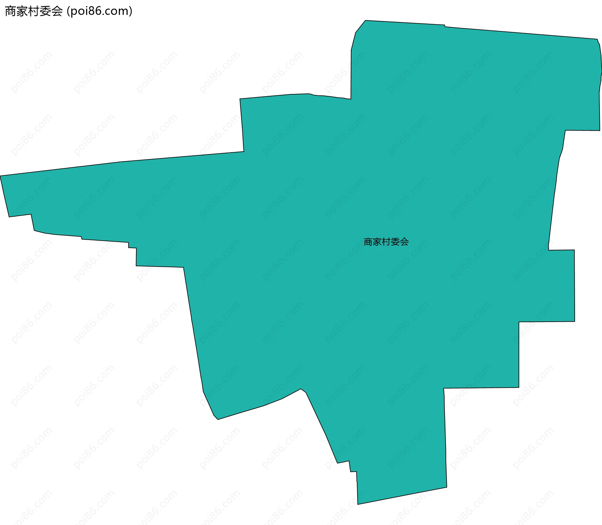 商家村委会边界地图