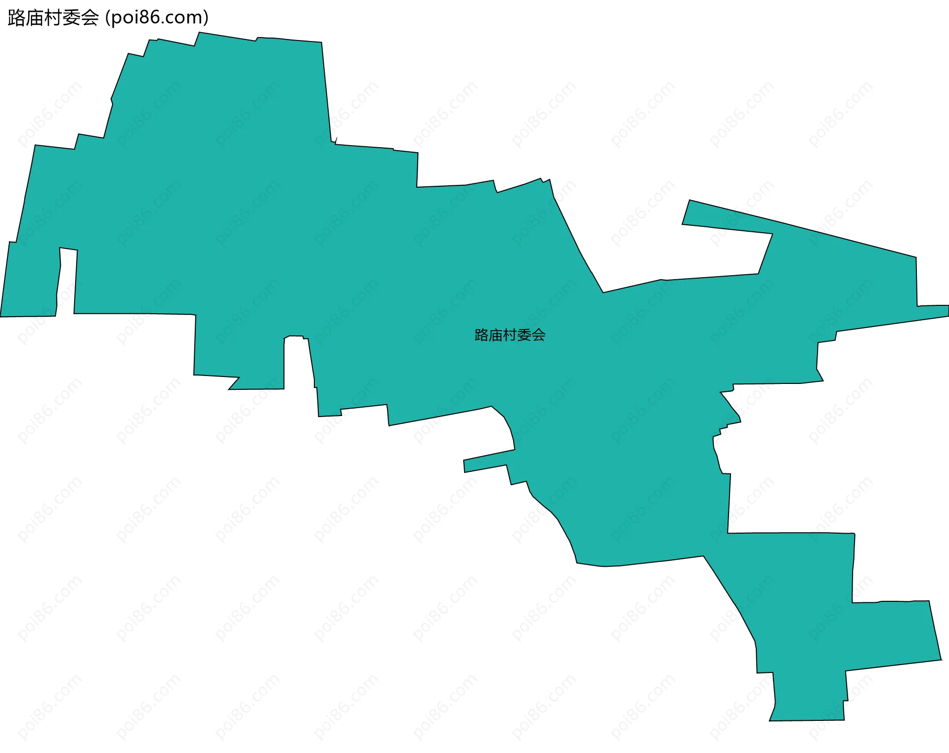 路庙村委会边界地图