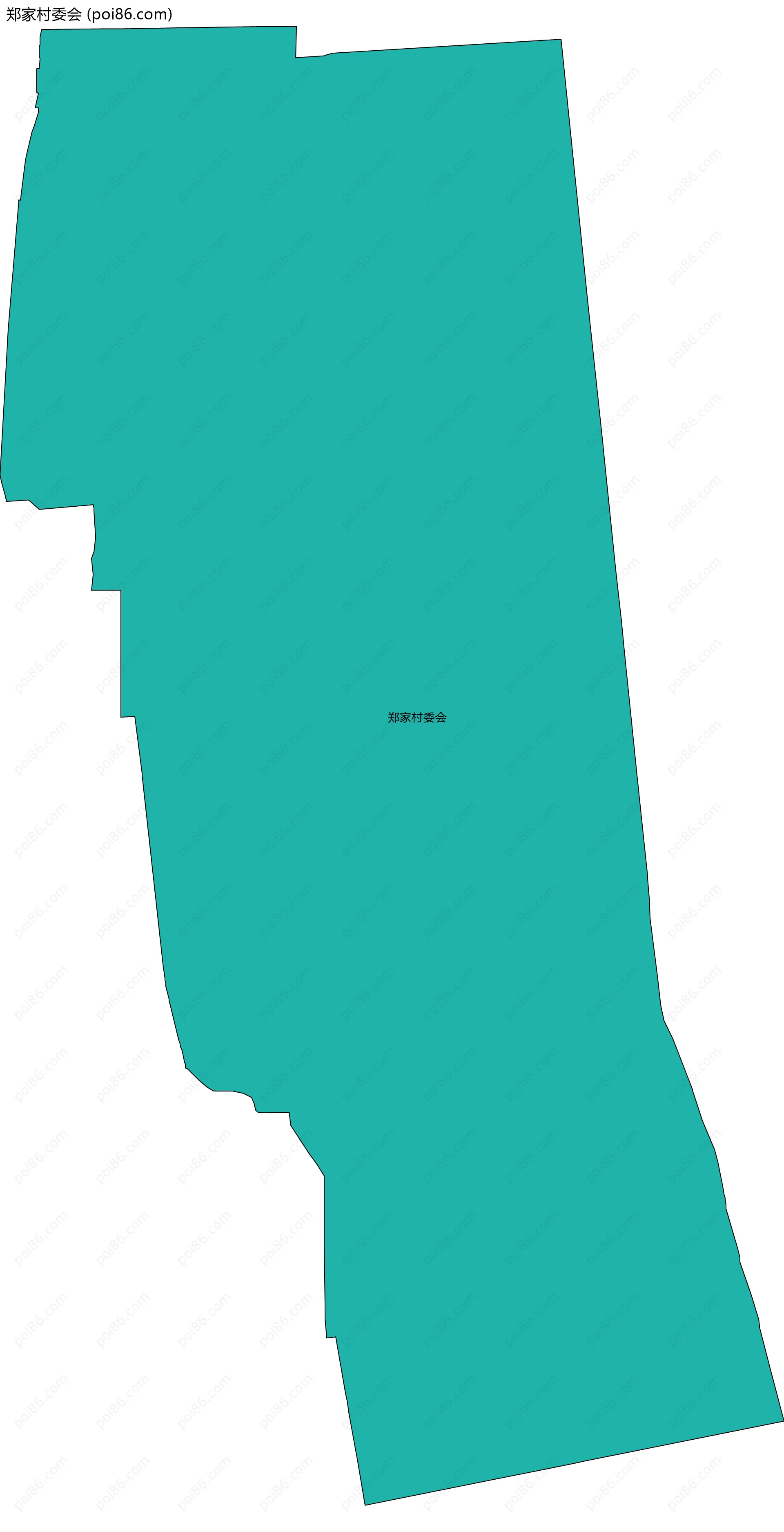 郑家村委会边界地图