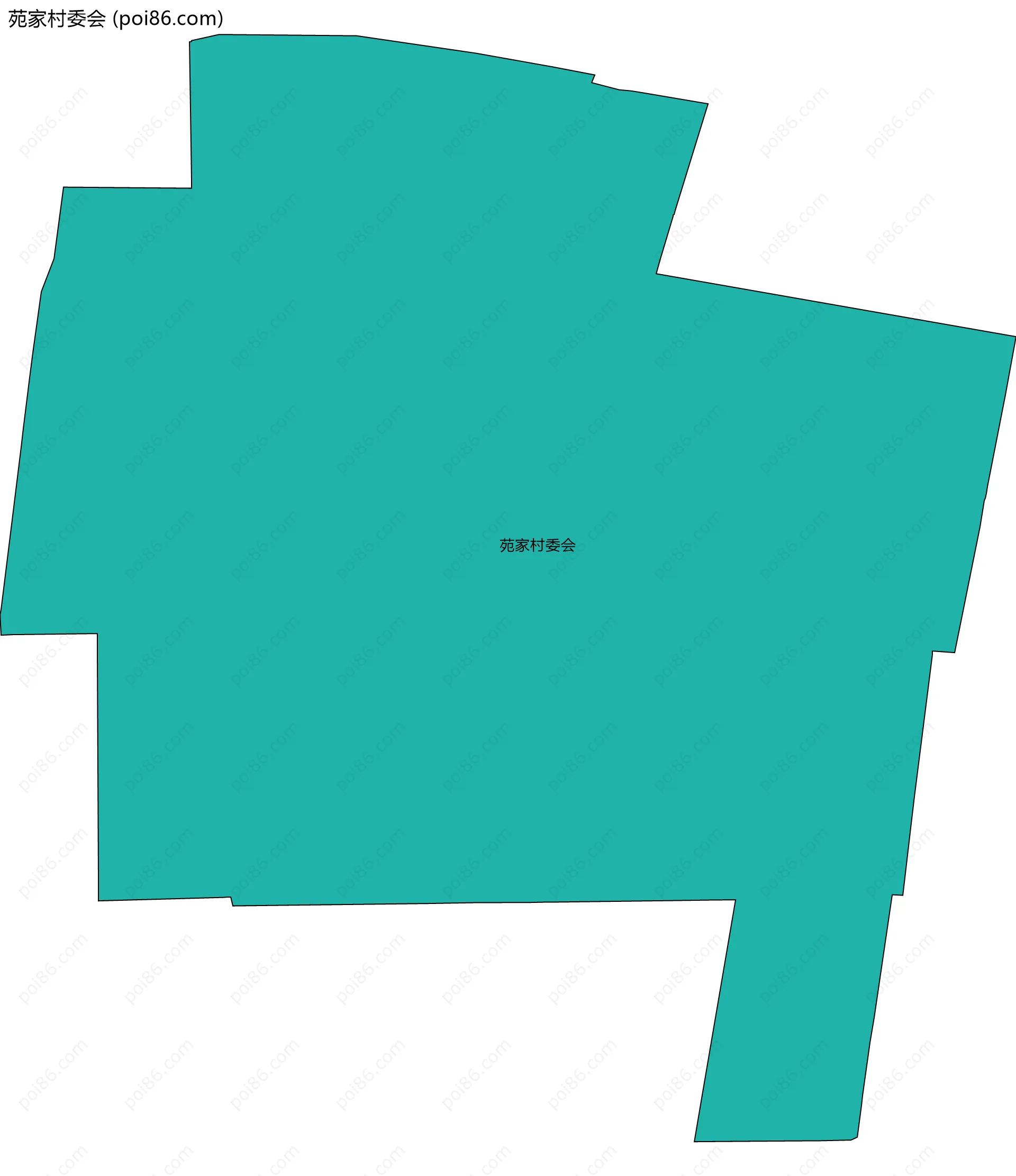 苑家村委会边界地图