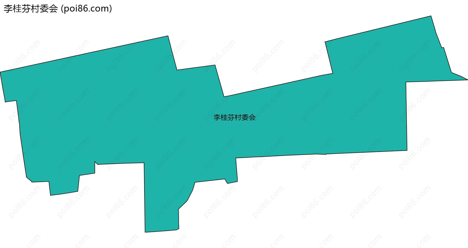 李桂芬村委会边界地图