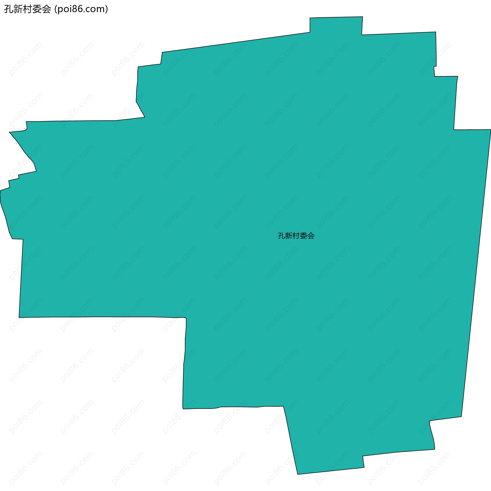 孔新村委会边界地图