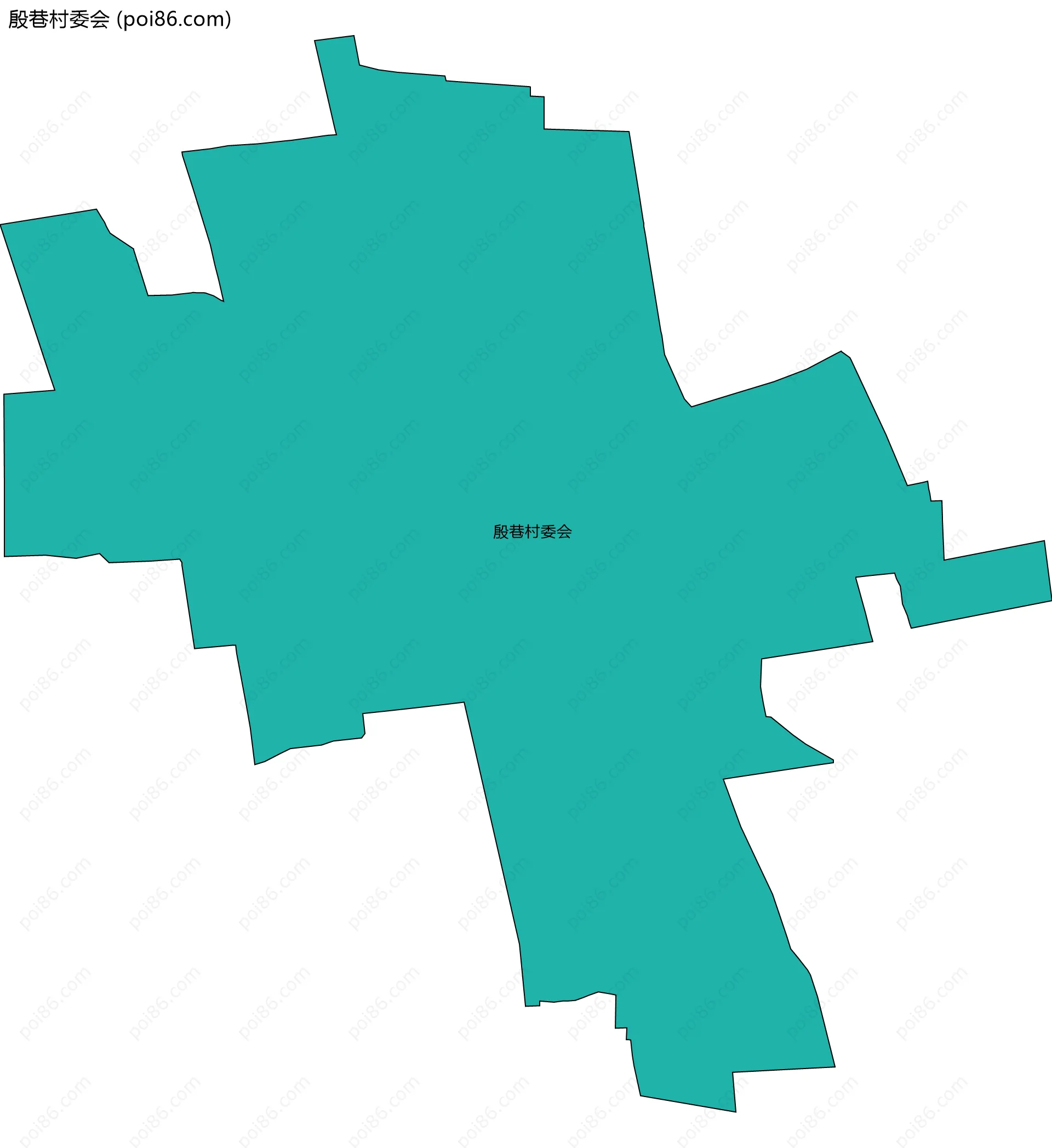 殷巷村委会边界地图
