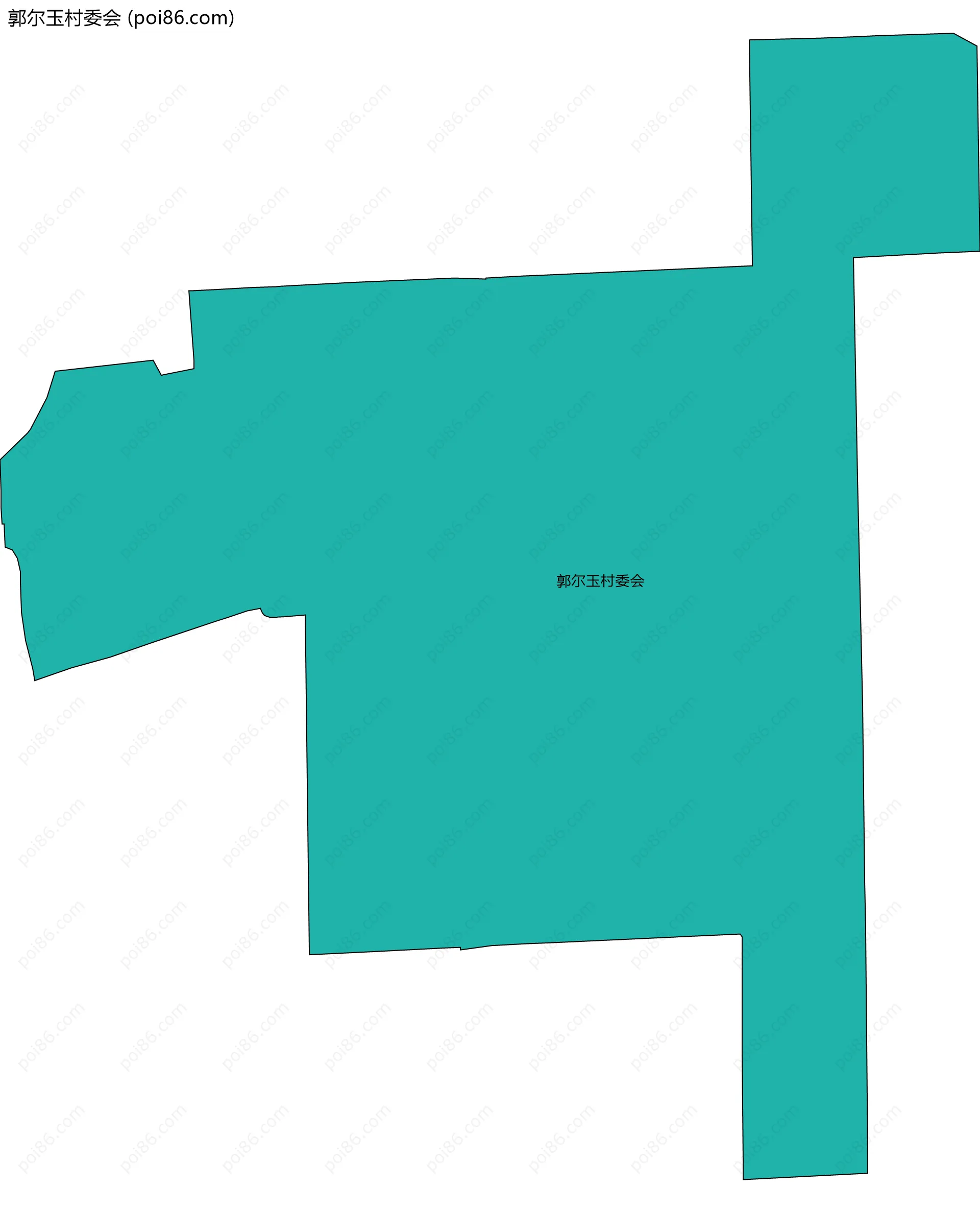 郭尔玉村委会边界地图