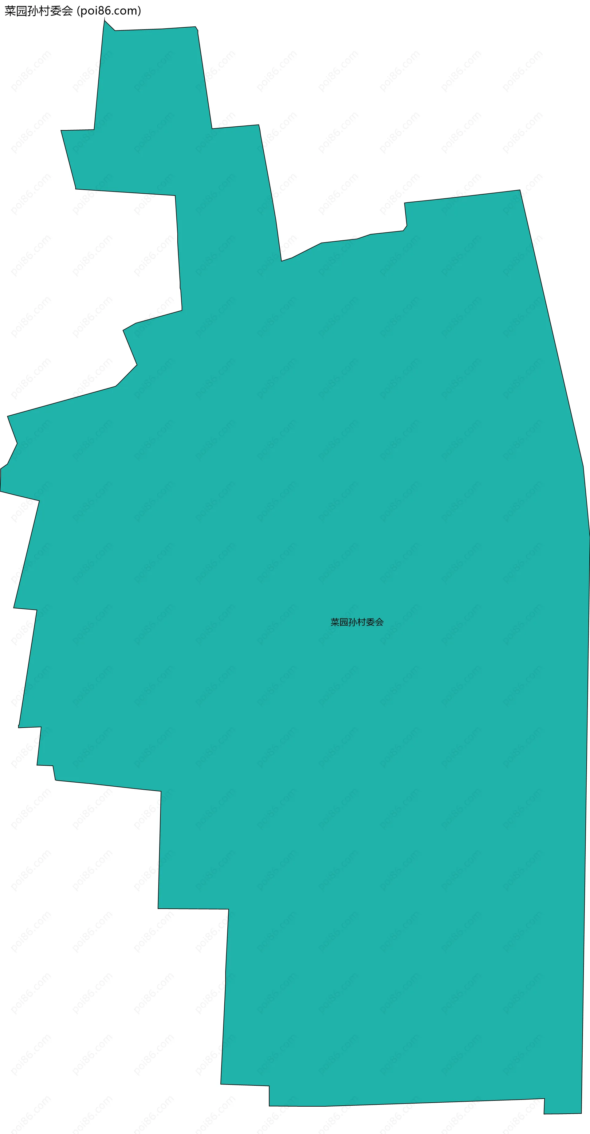 菜园孙村委会边界地图