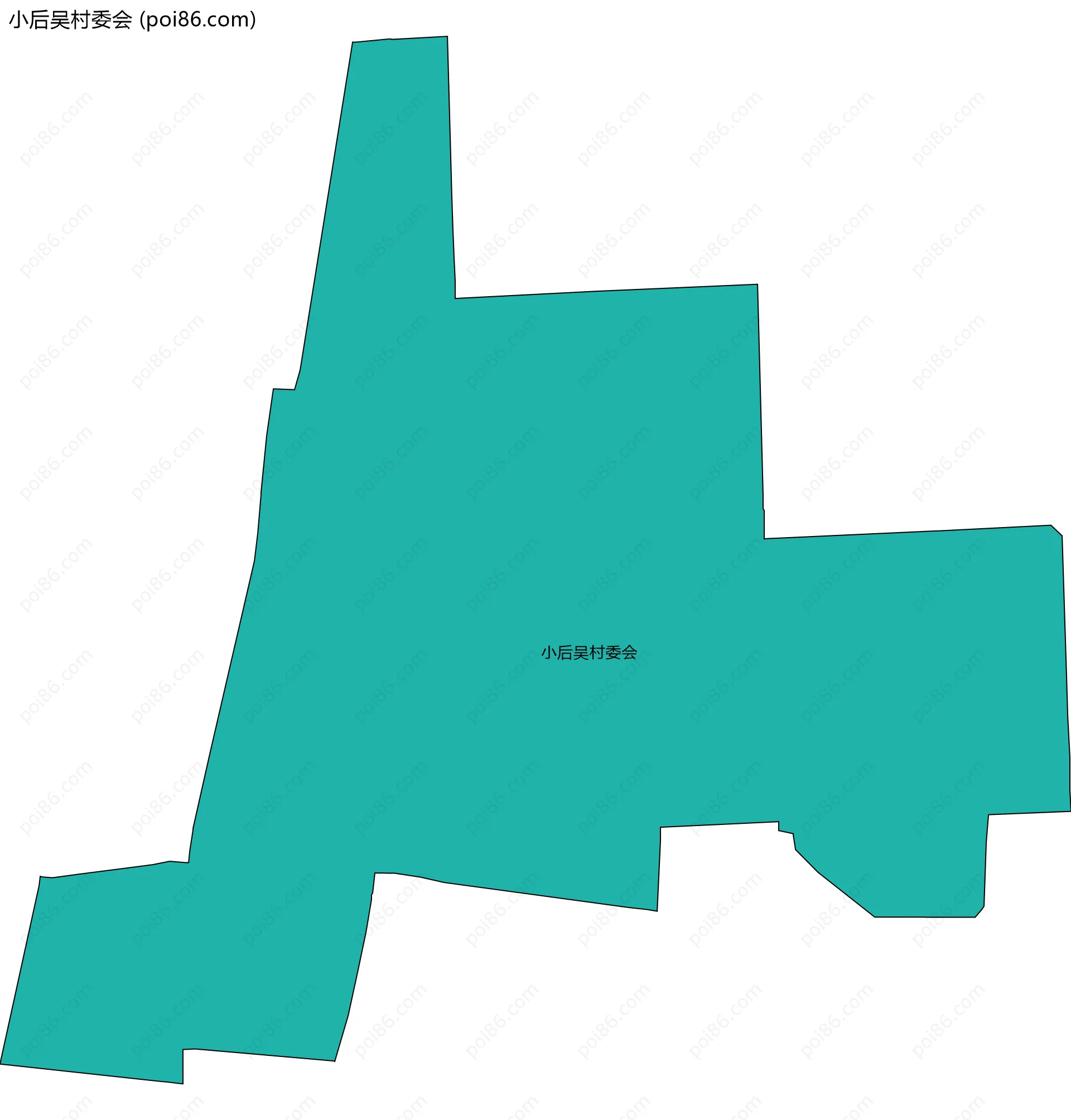 小后吴村委会边界地图
