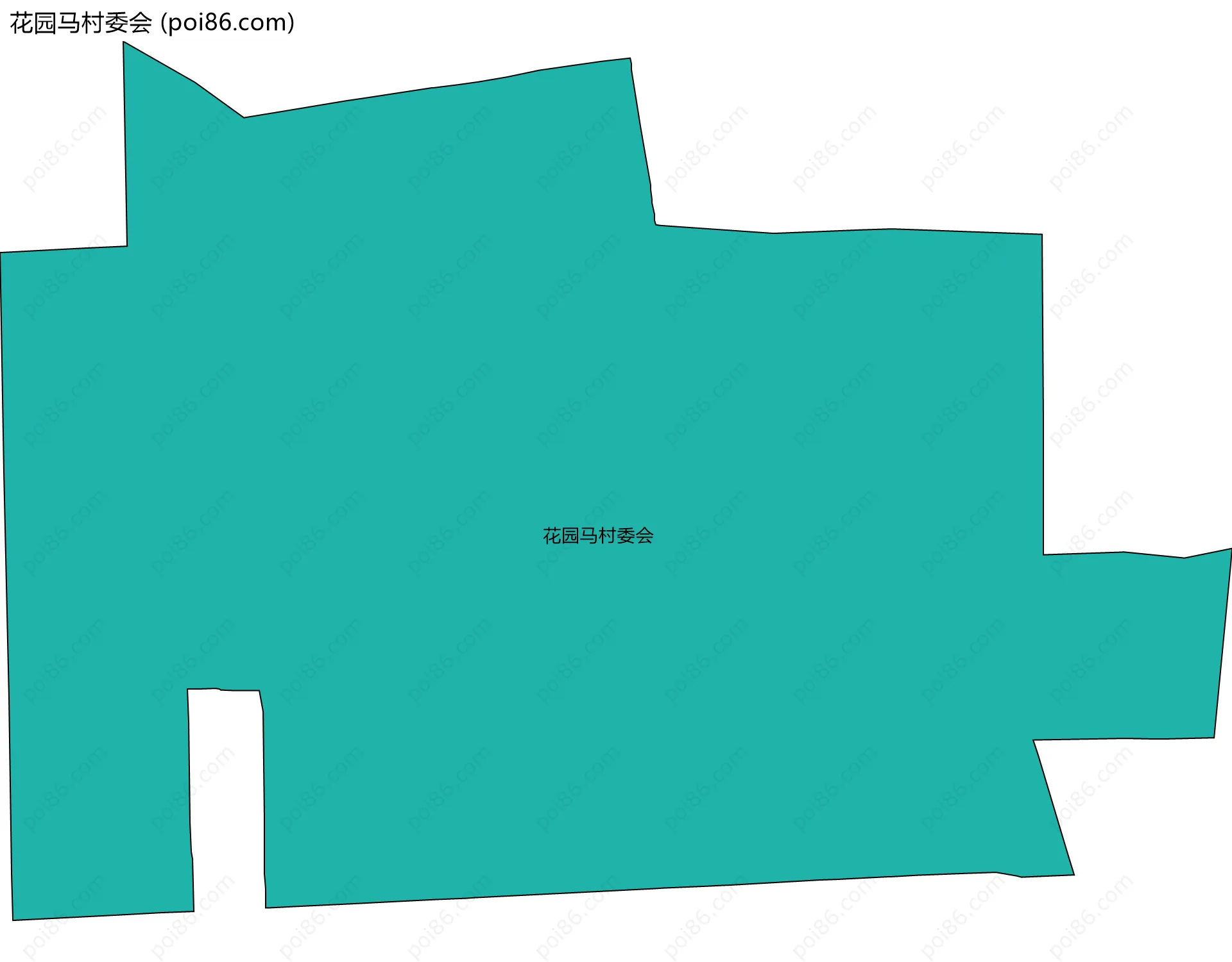 花园马村委会边界地图