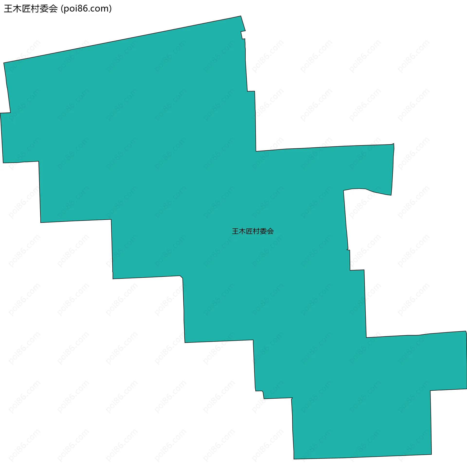 王木匠村委会边界地图