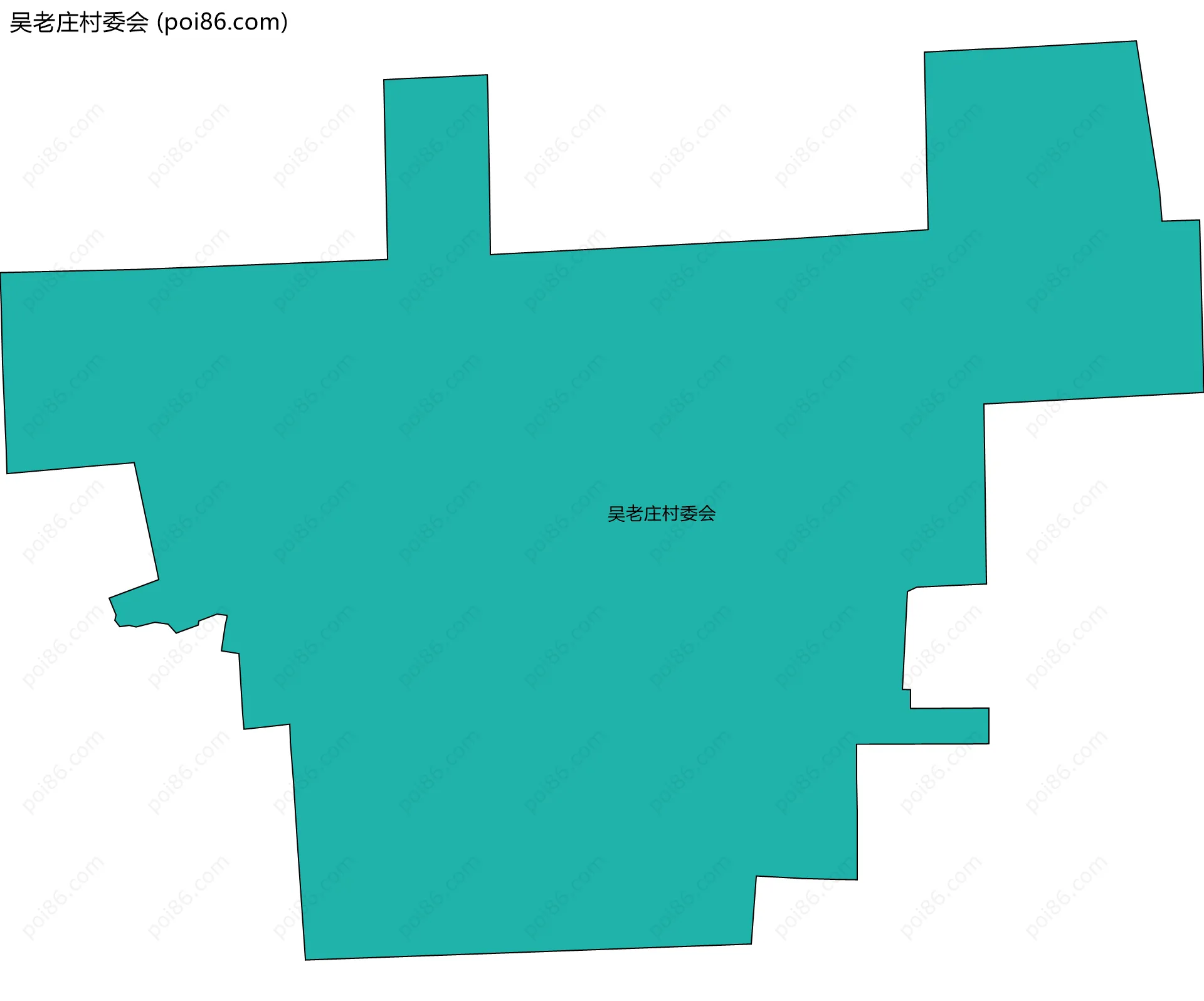 吴老庄村委会边界地图