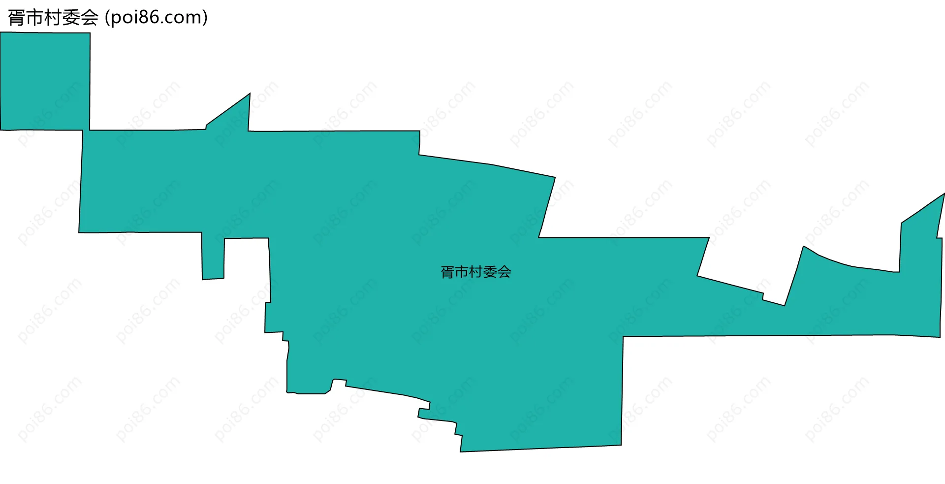 胥市村委会边界地图