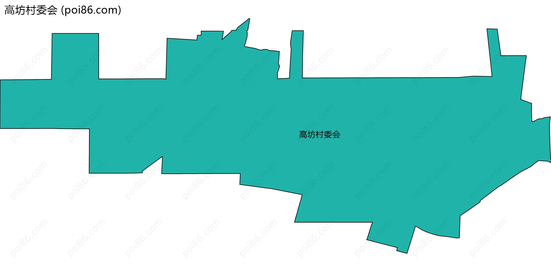 高坊村委会边界地图