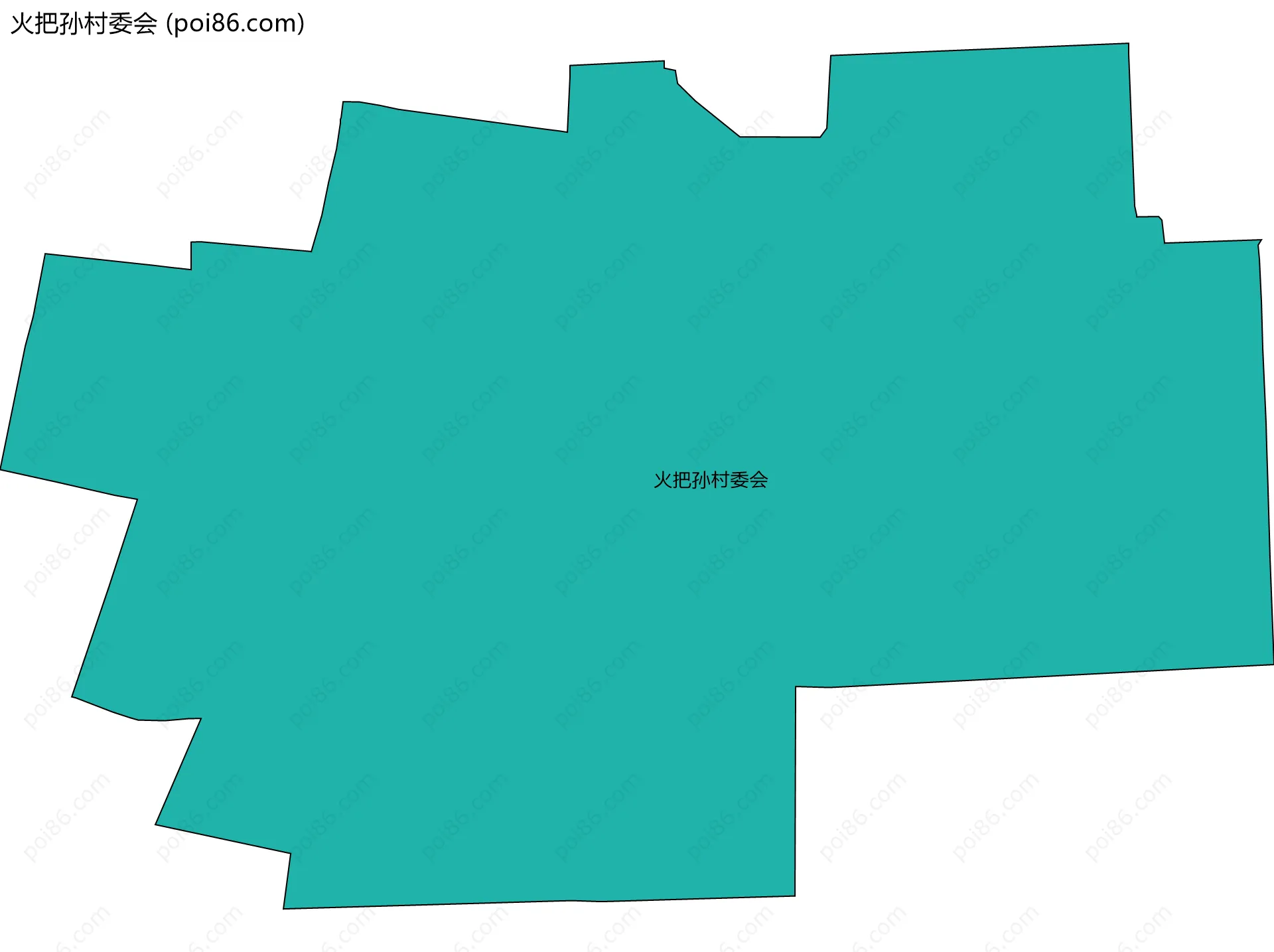 火把孙村委会边界地图