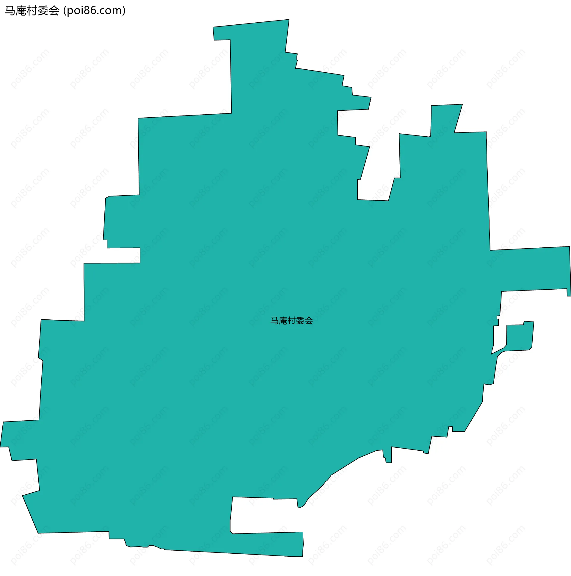 马庵村委会边界地图