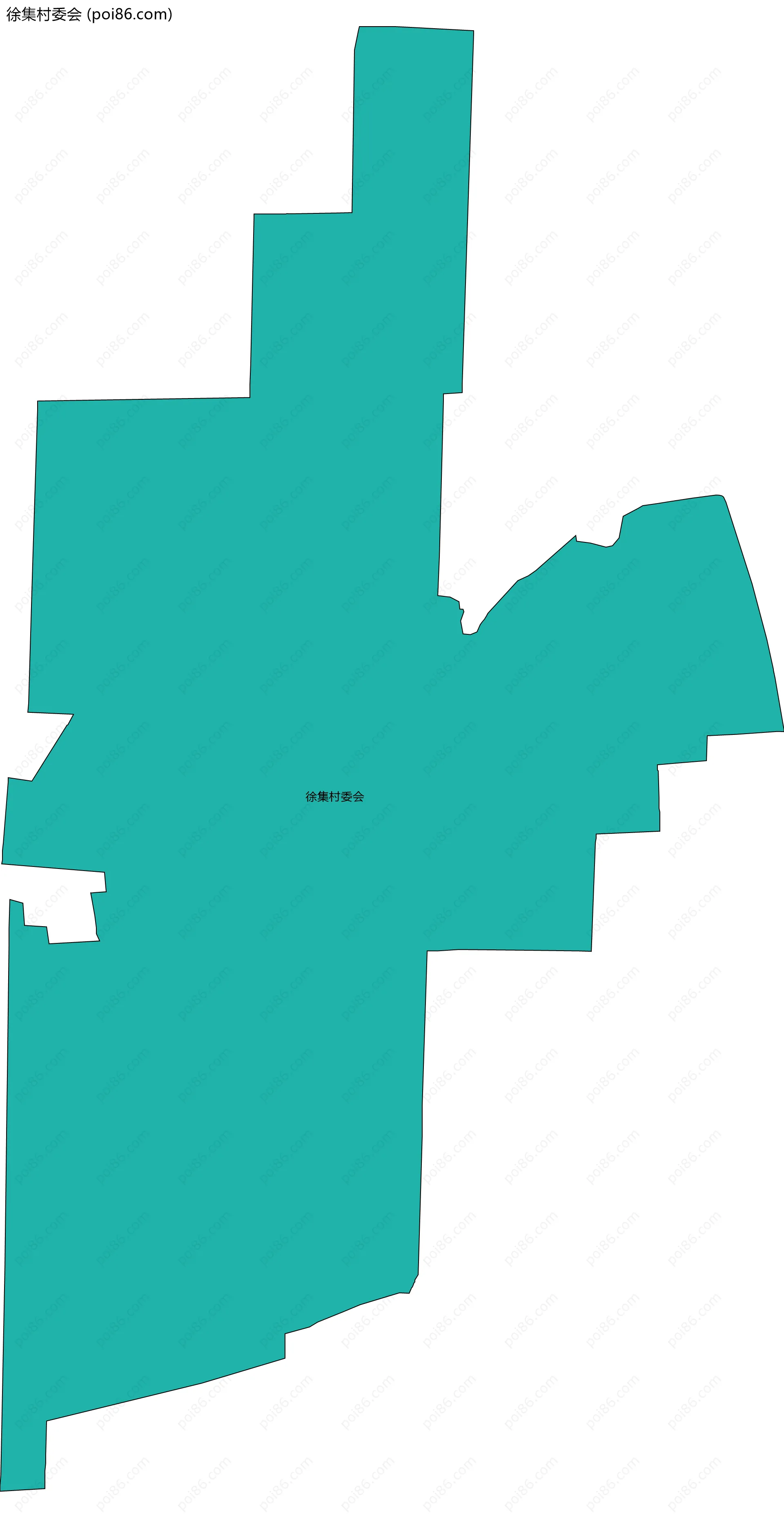 徐集村委会边界地图