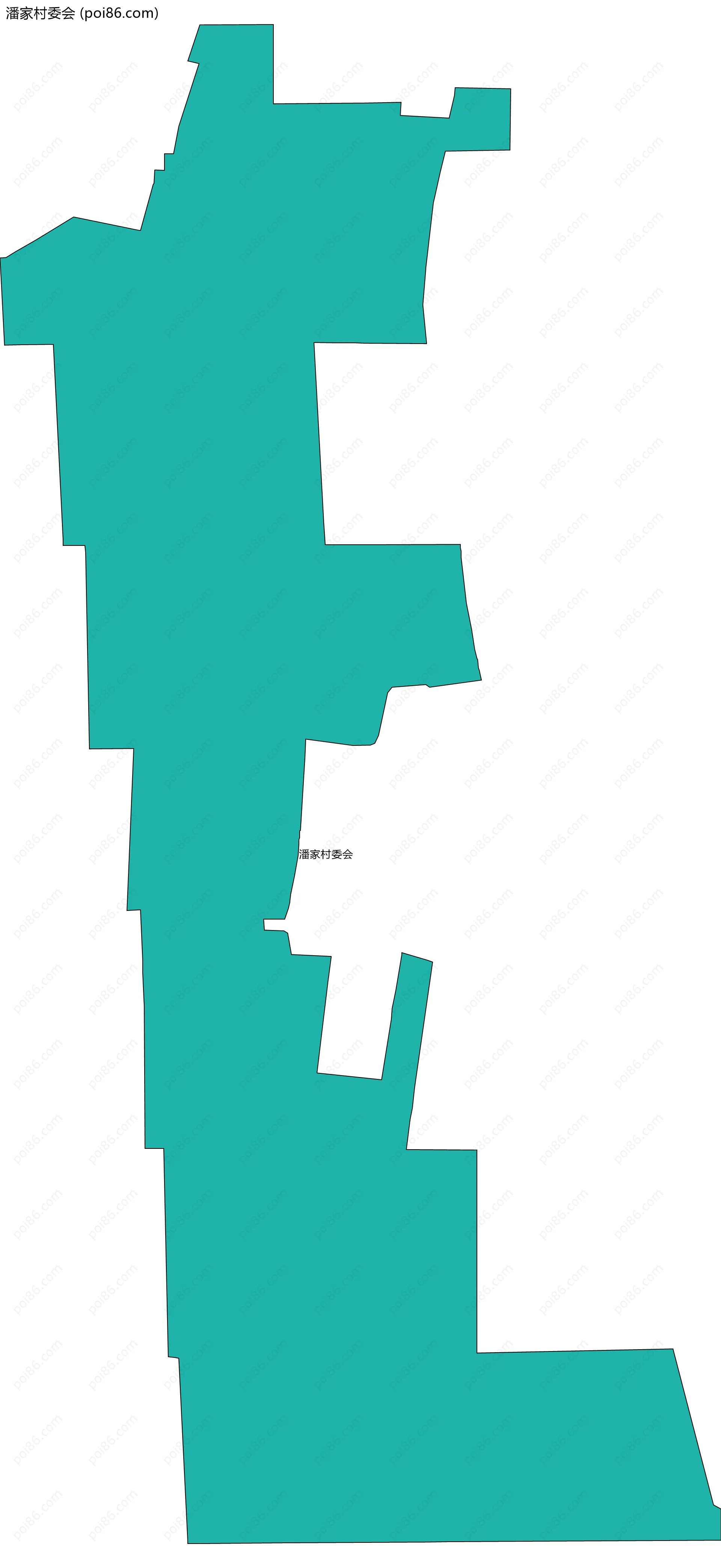 潘家村委会边界地图