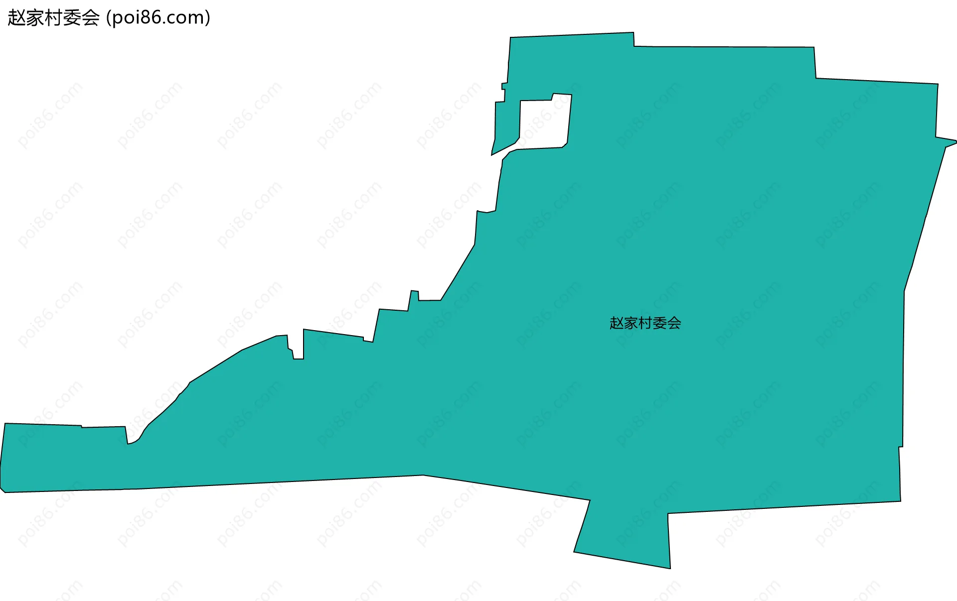 赵家村委会边界地图