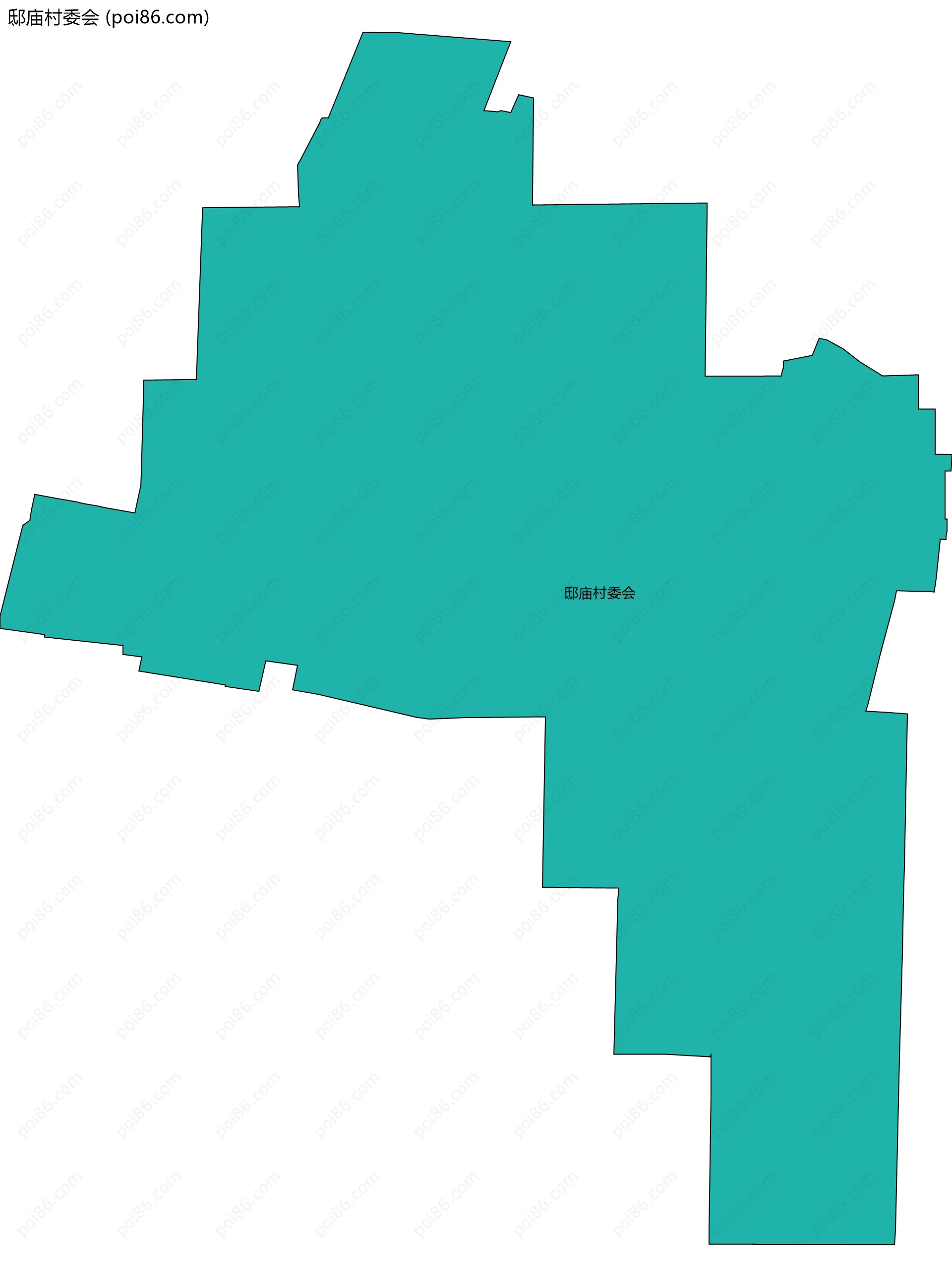 邸庙村委会边界地图