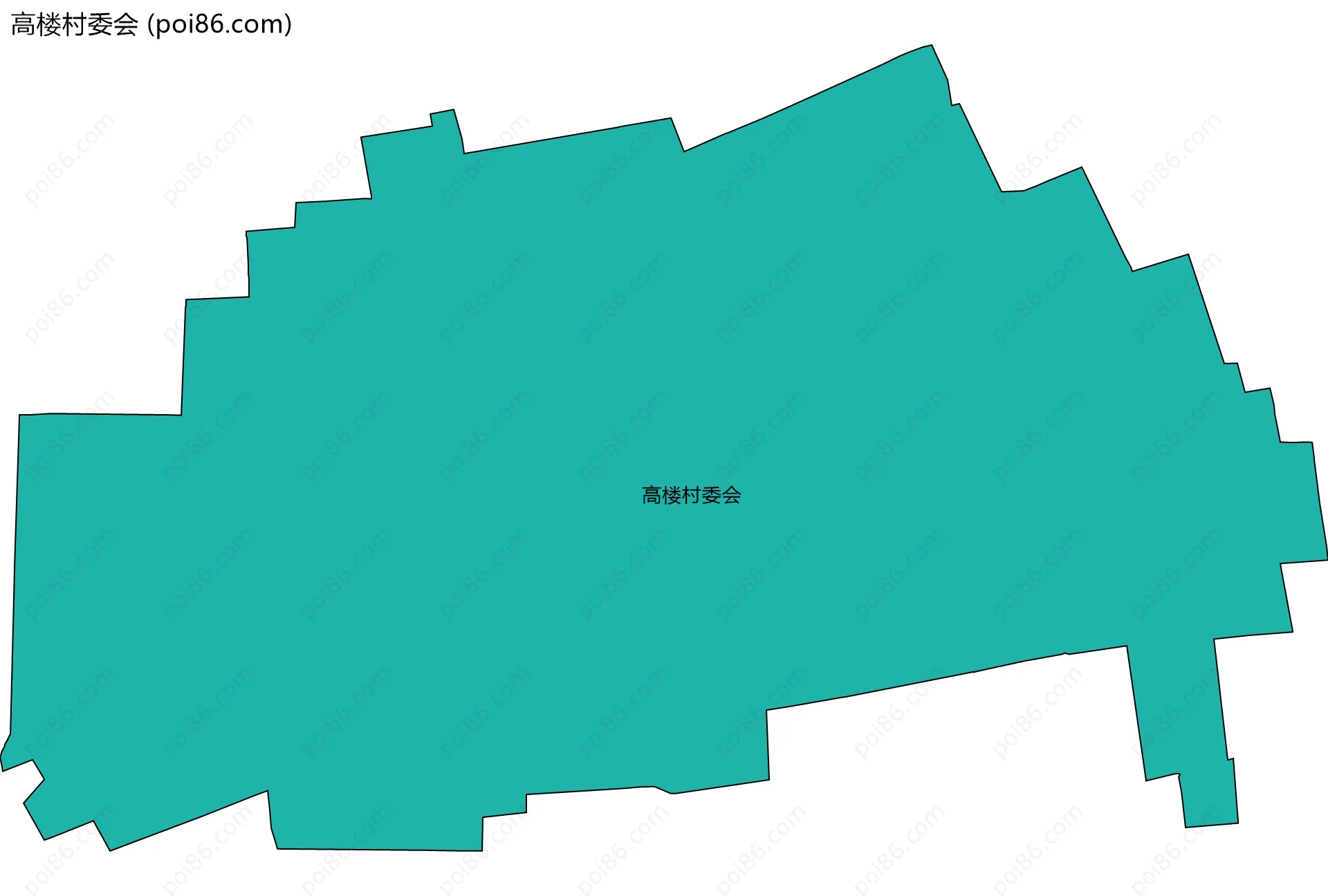 高楼村委会边界地图
