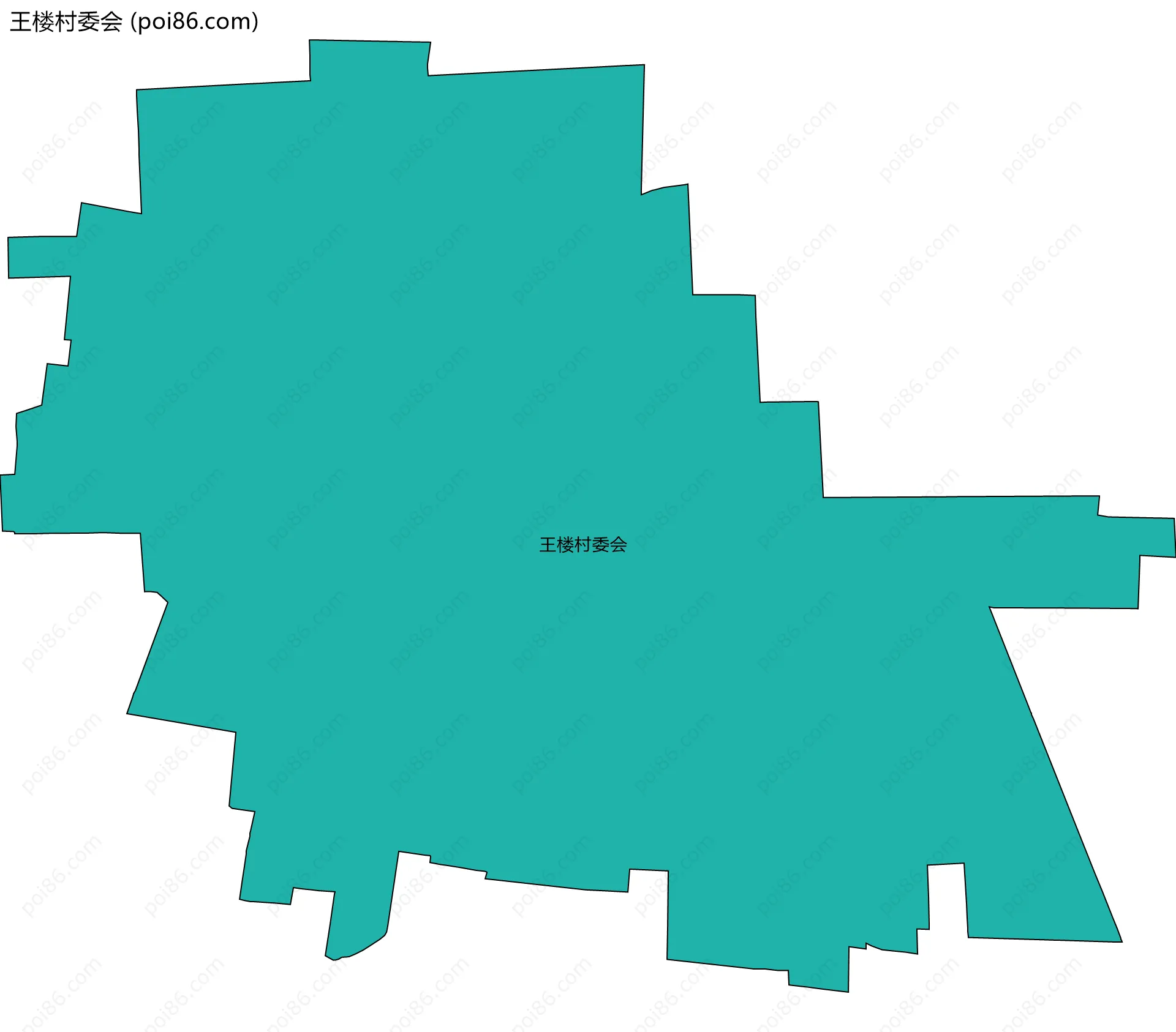 王楼村委会边界地图