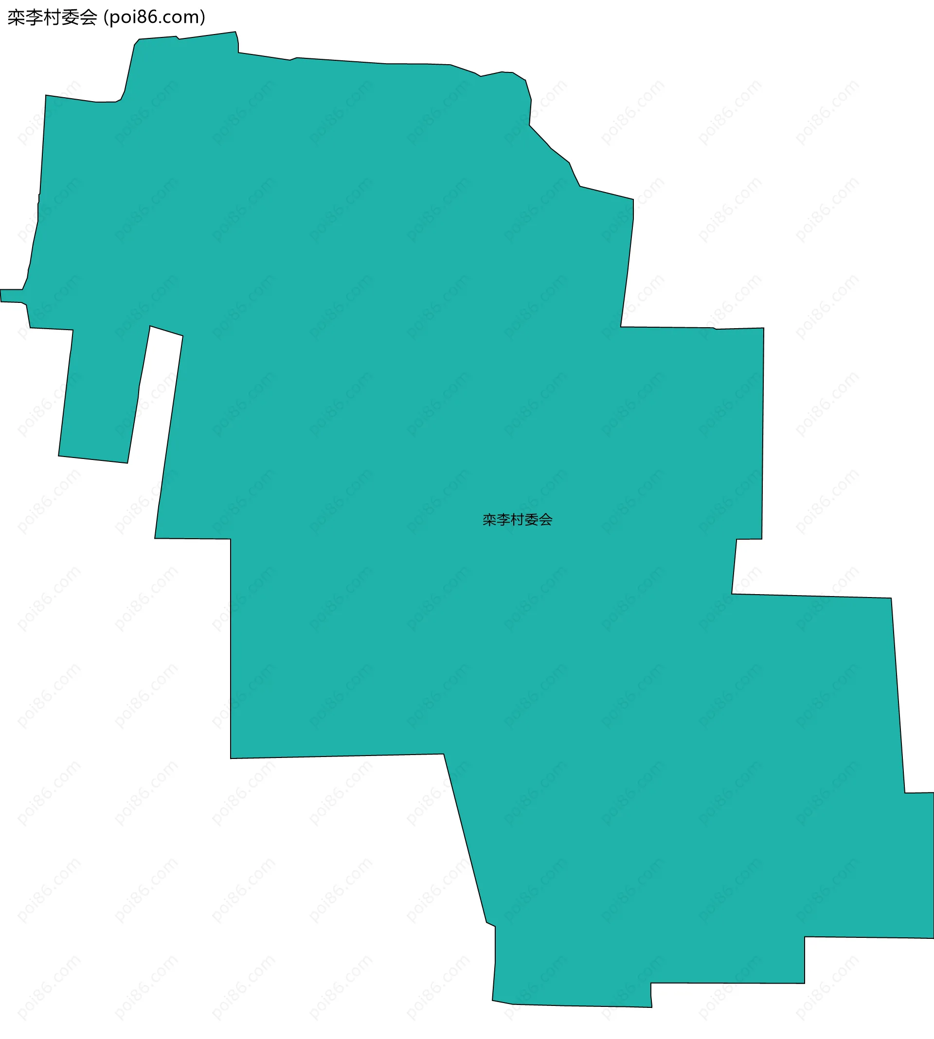 栾李村委会边界地图