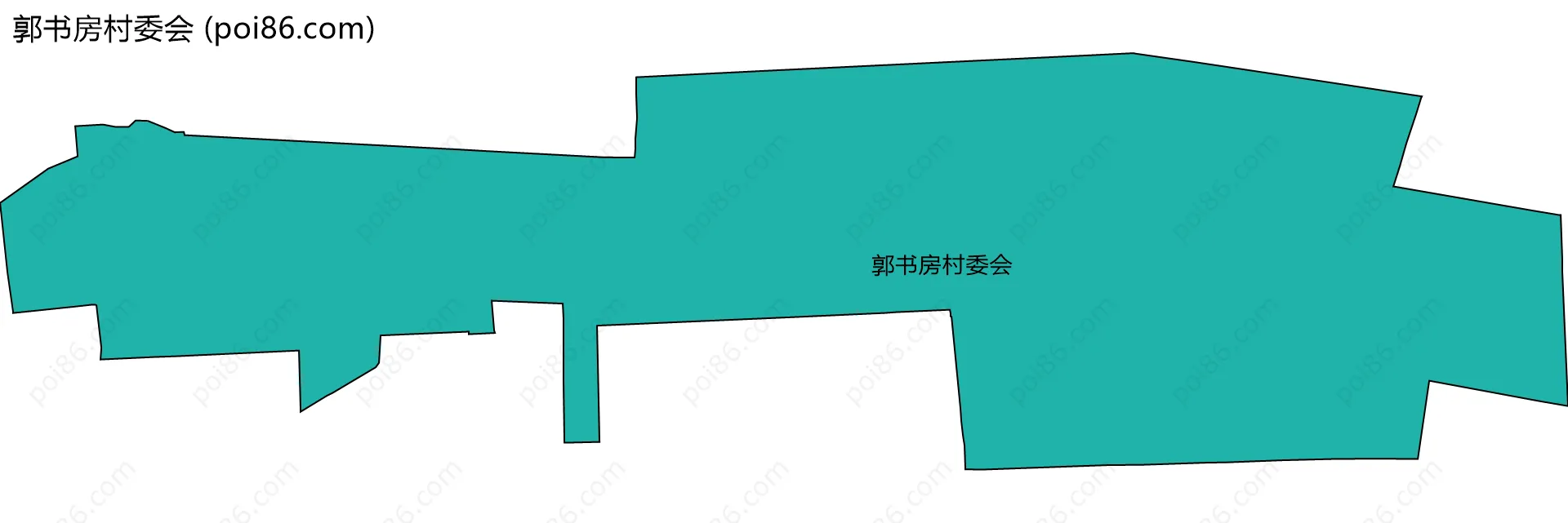 郭书房村委会边界地图