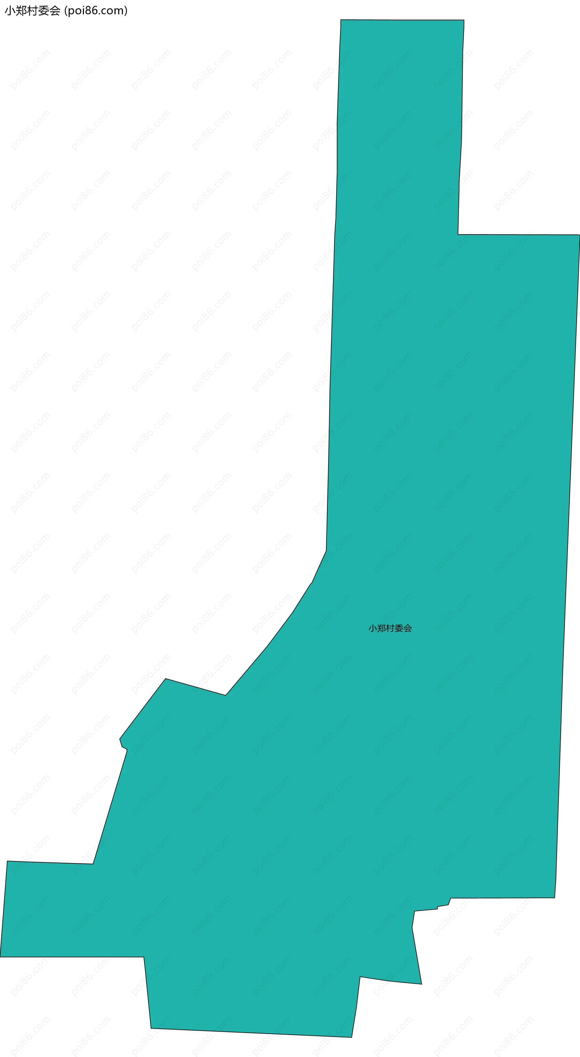 小郑村委会边界地图