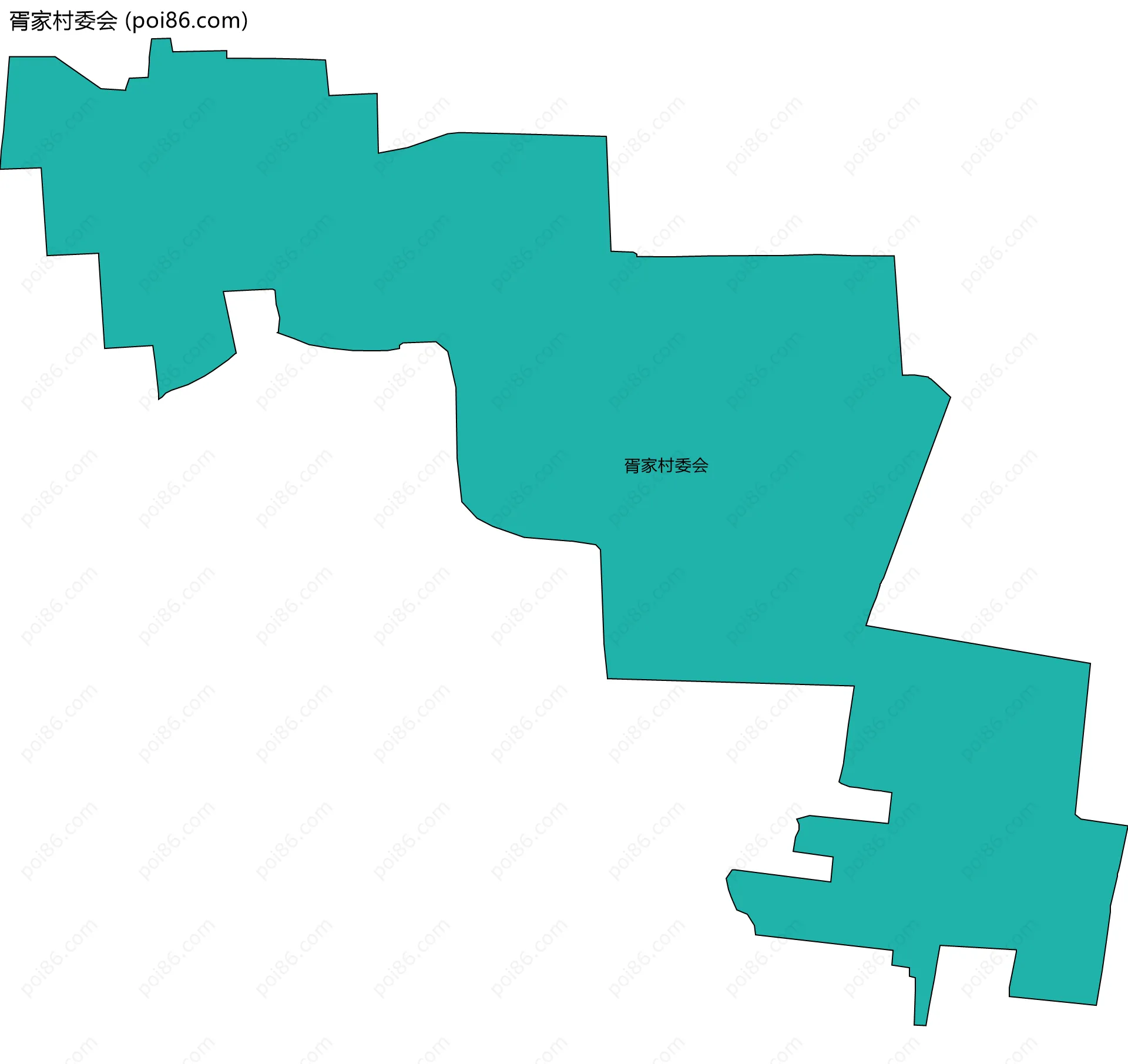 胥家村委会边界地图