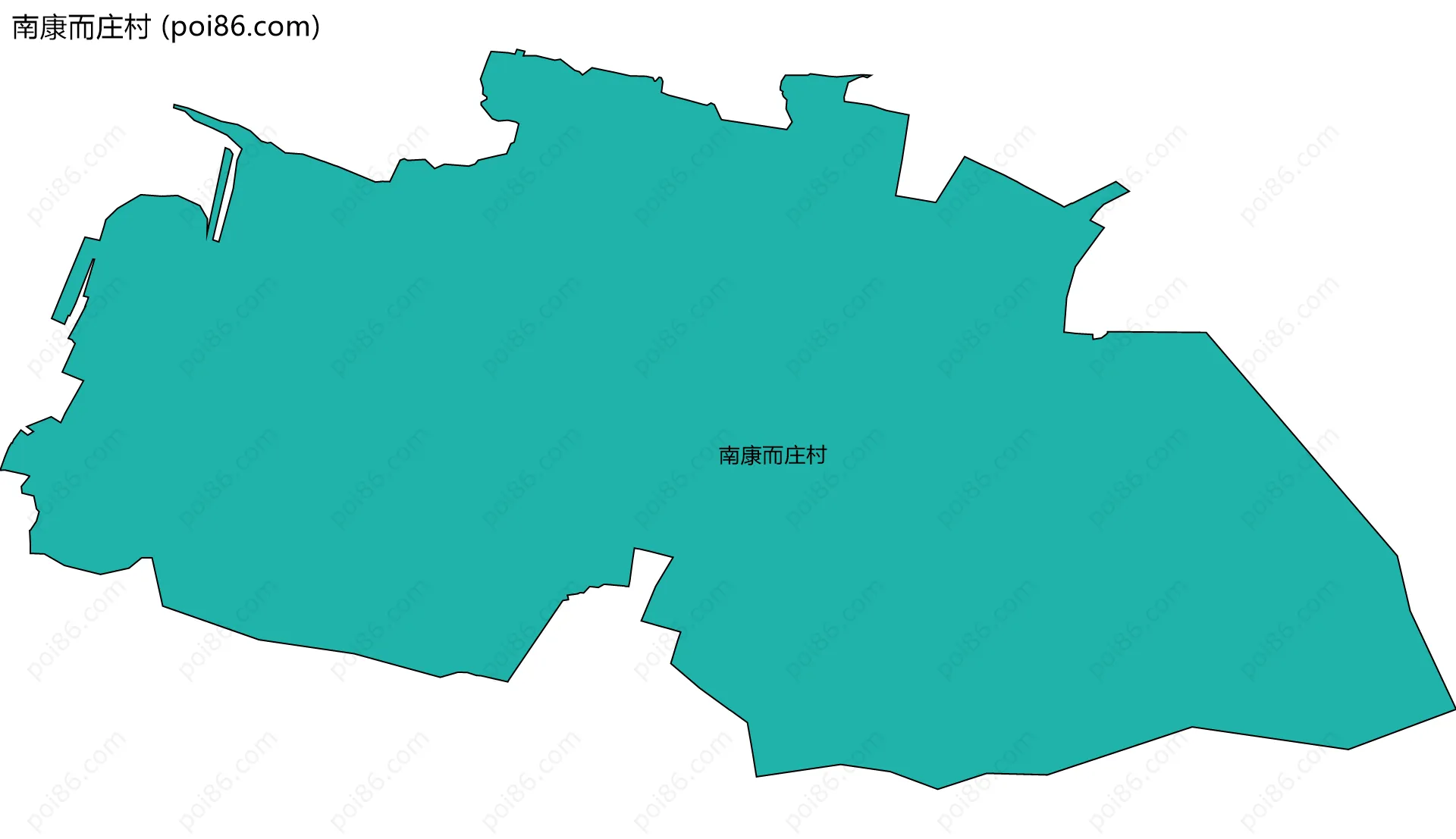 南康而庄村边界地图