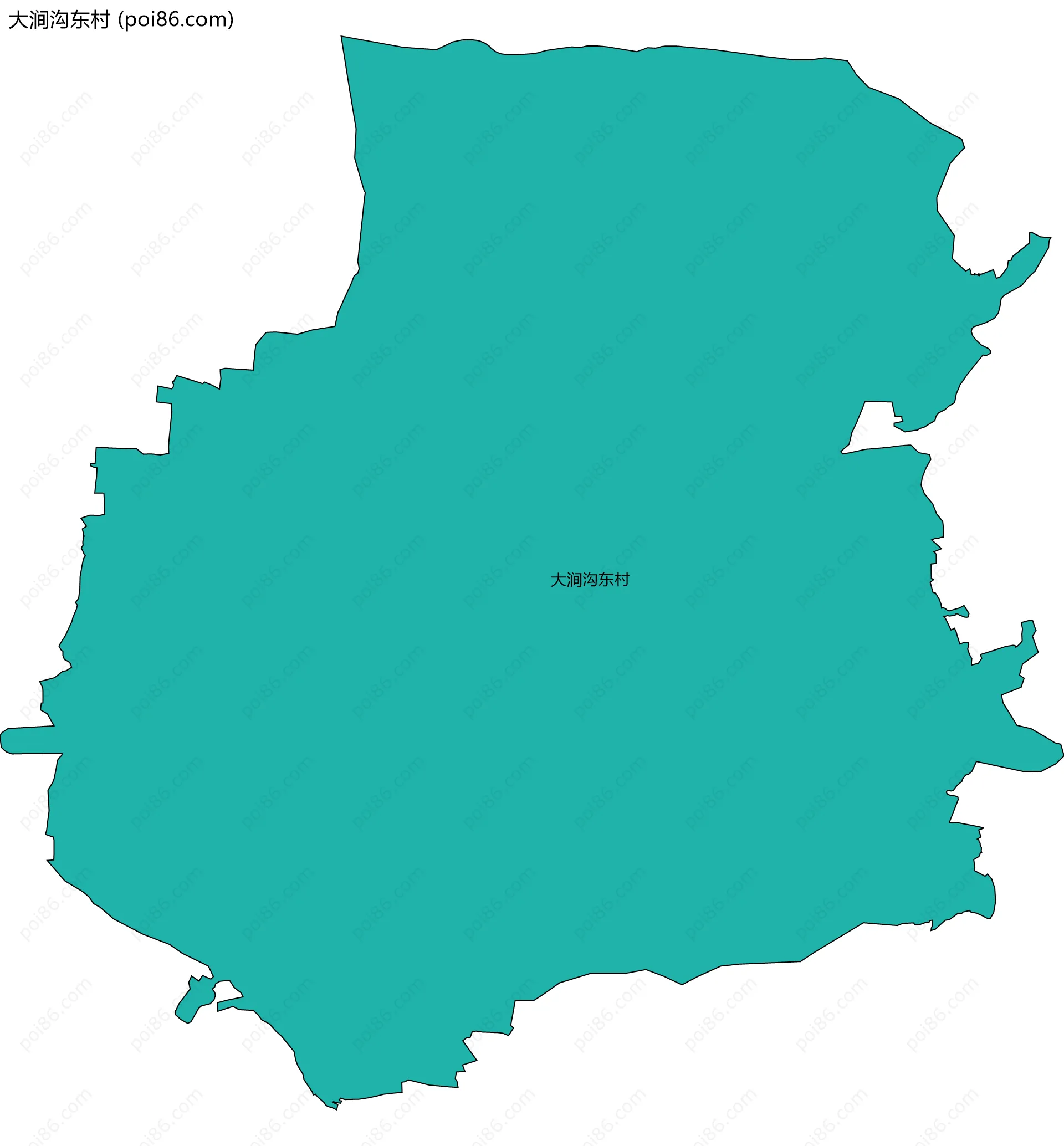 大涧沟东村边界地图