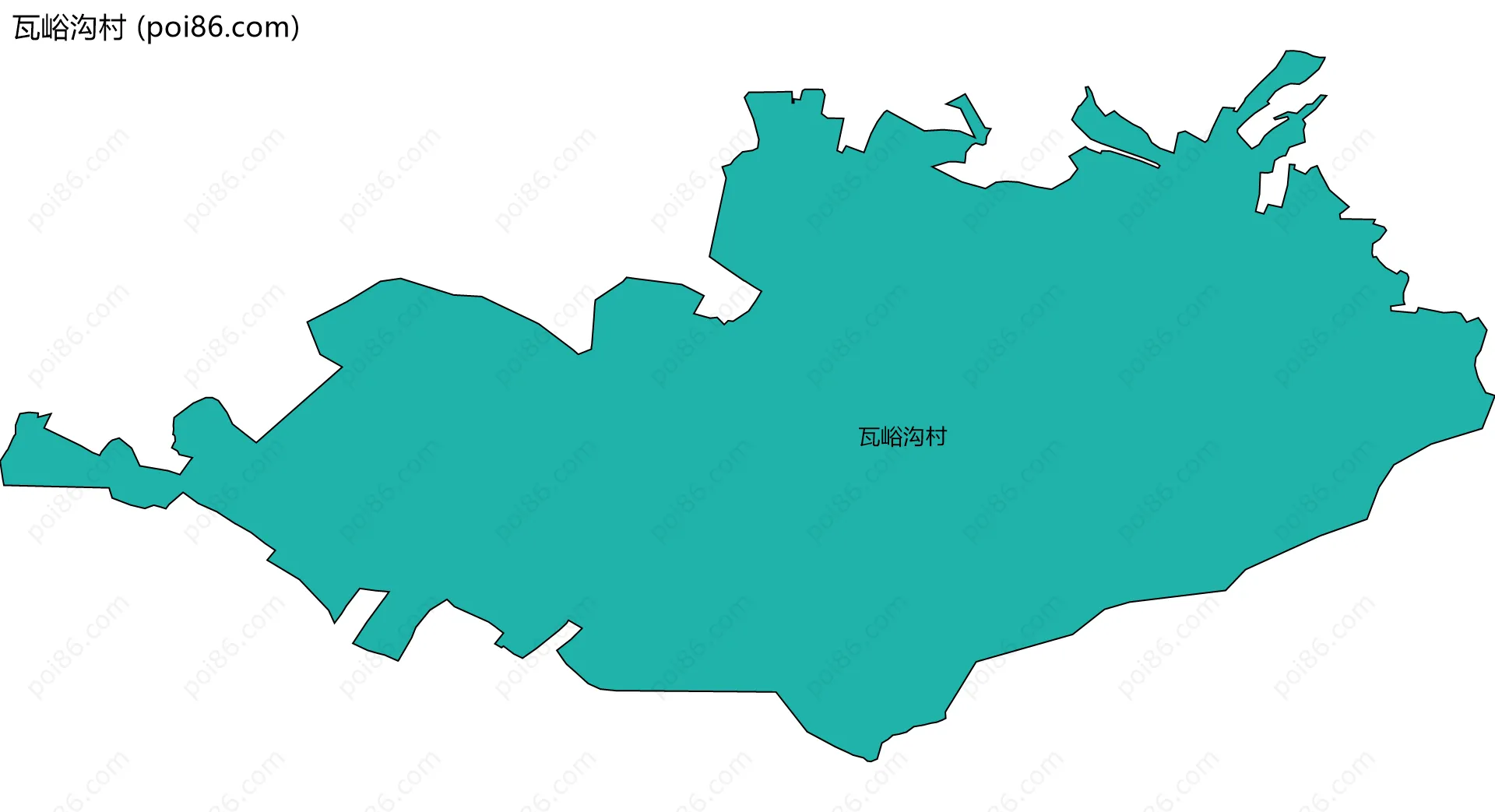 瓦峪沟村边界地图