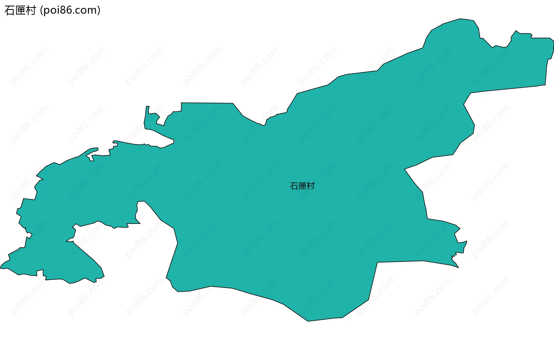 石匣村边界地图