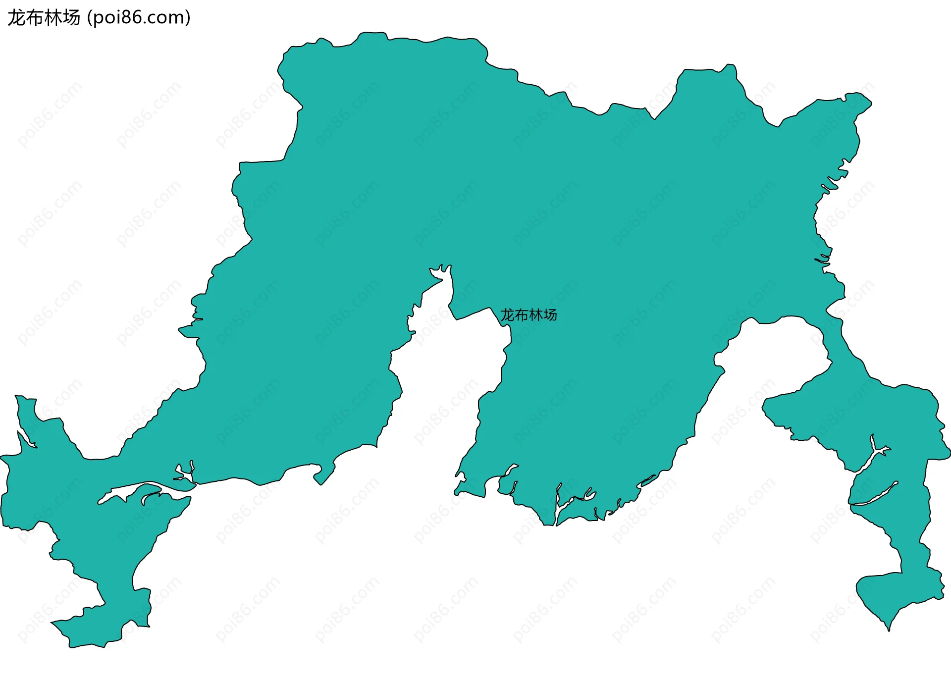 龙布林场边界地图