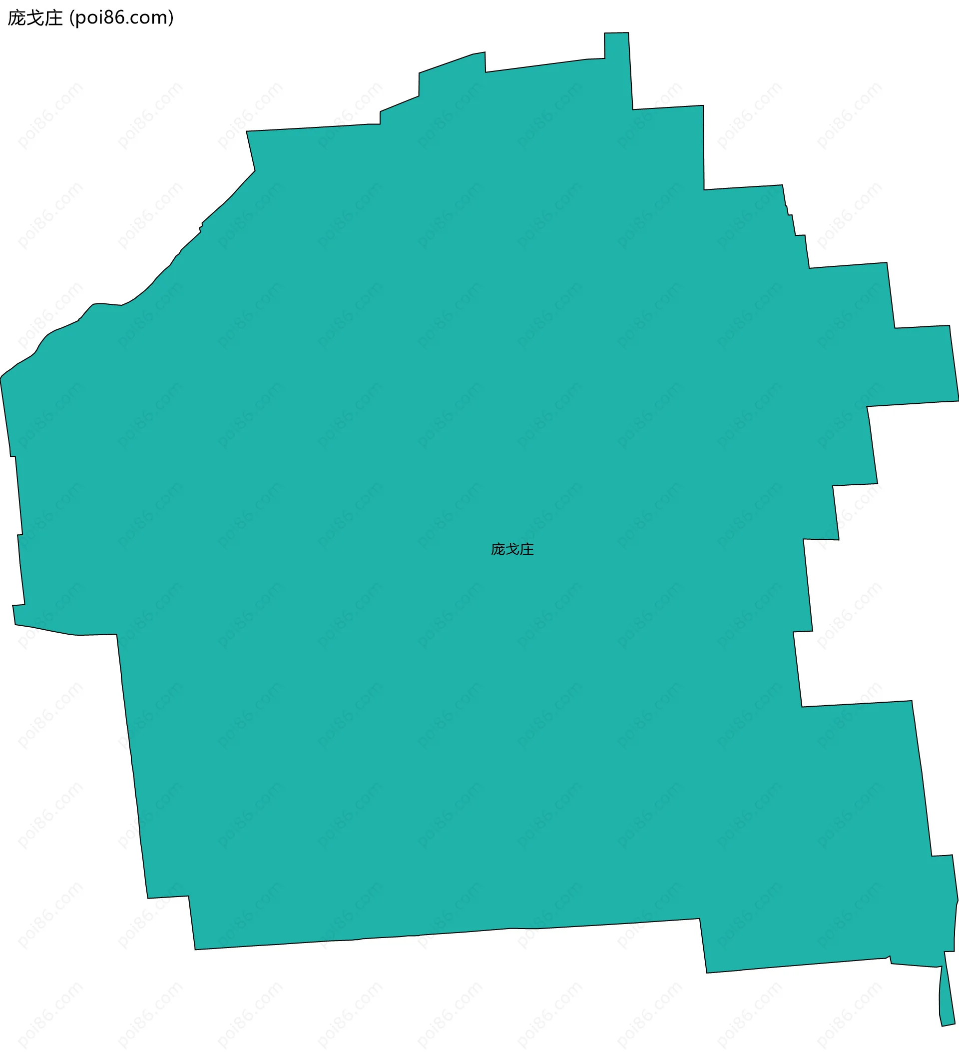 庞戈庄边界地图