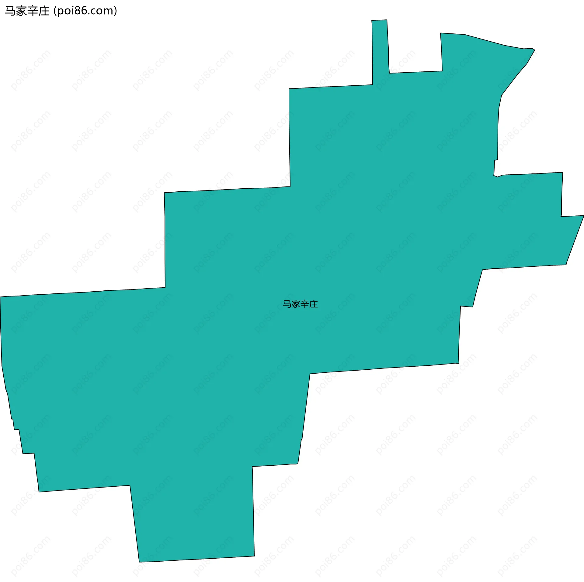 马家辛庄边界地图