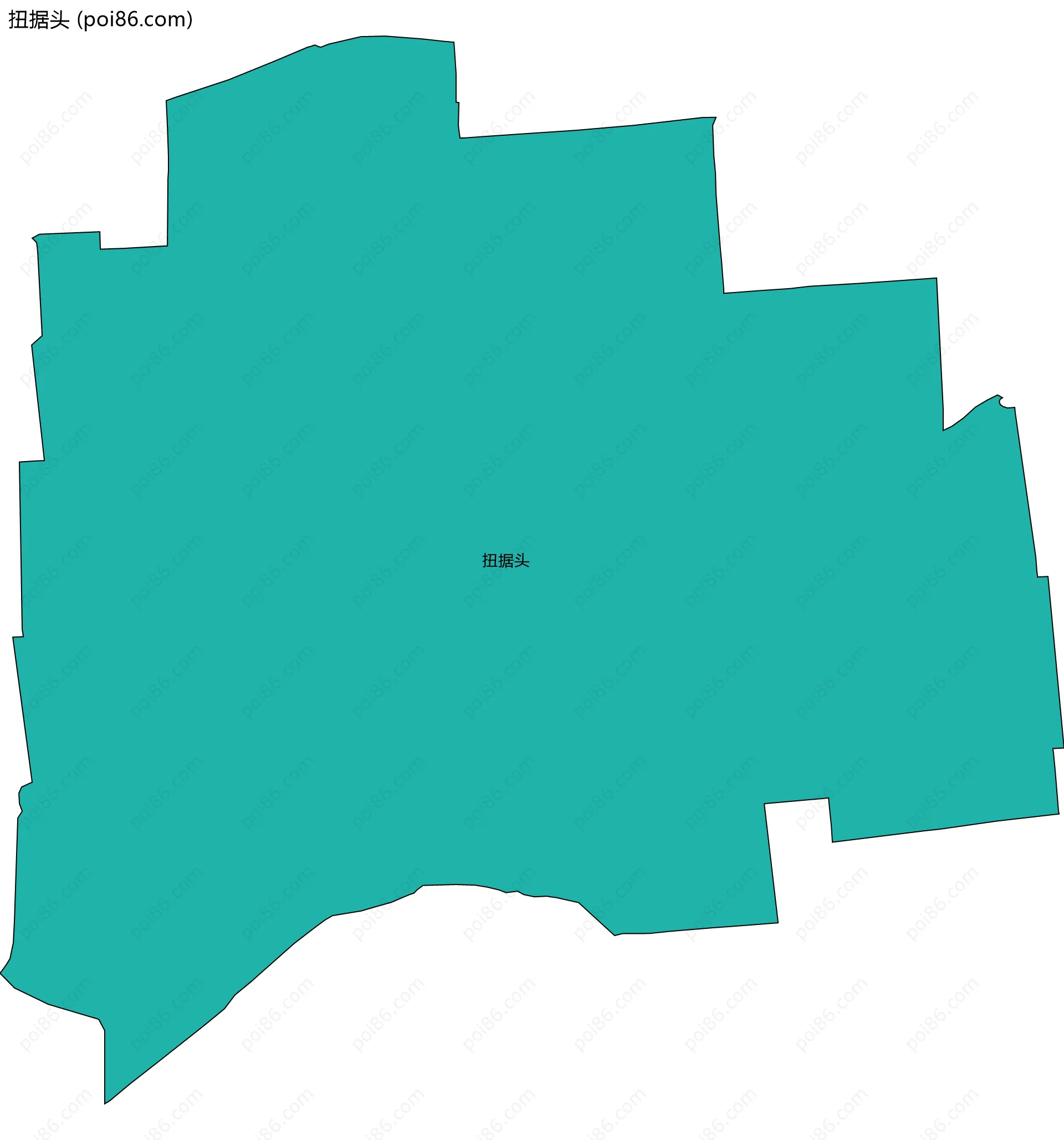 扭据头边界地图