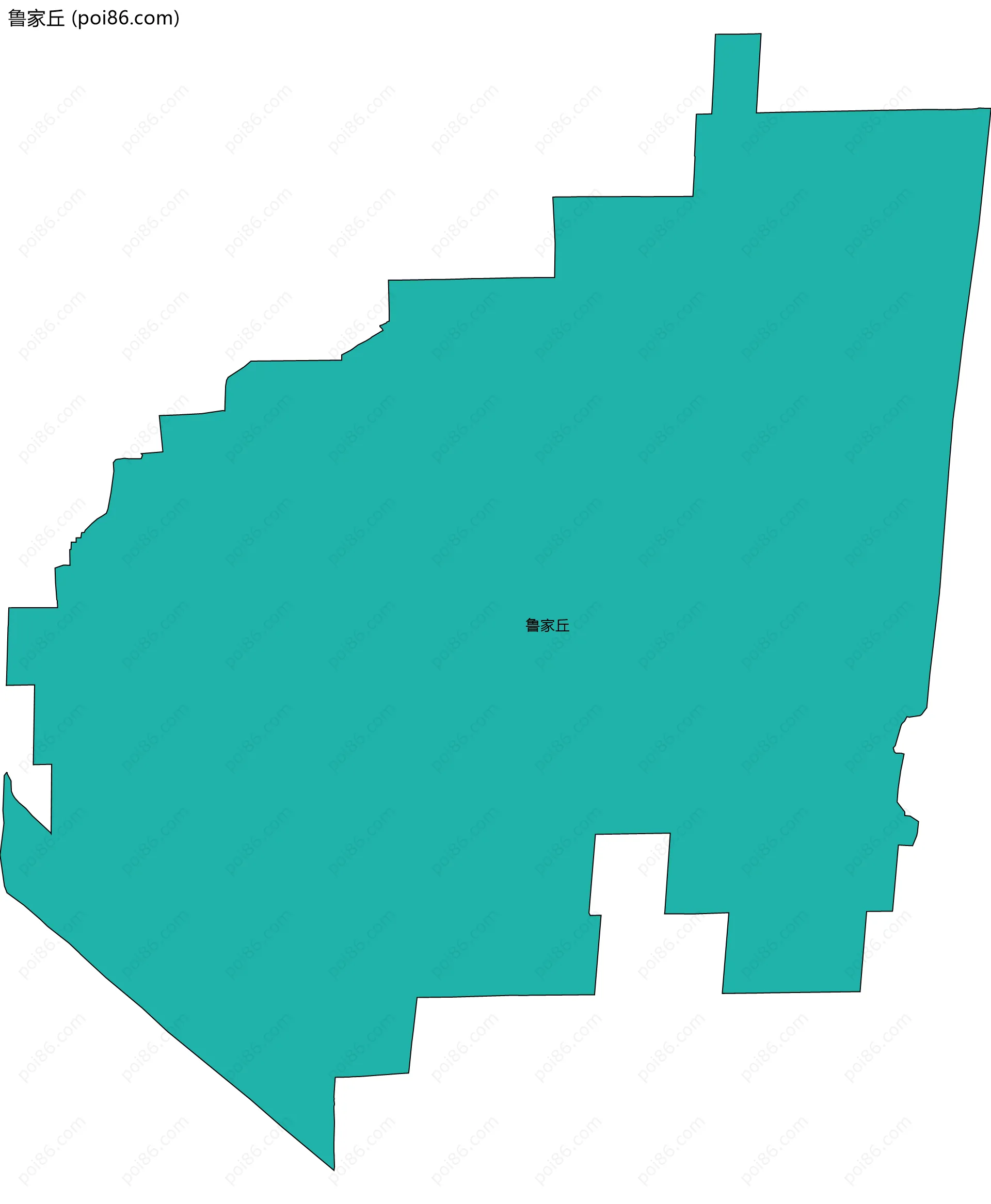 鲁家丘边界地图