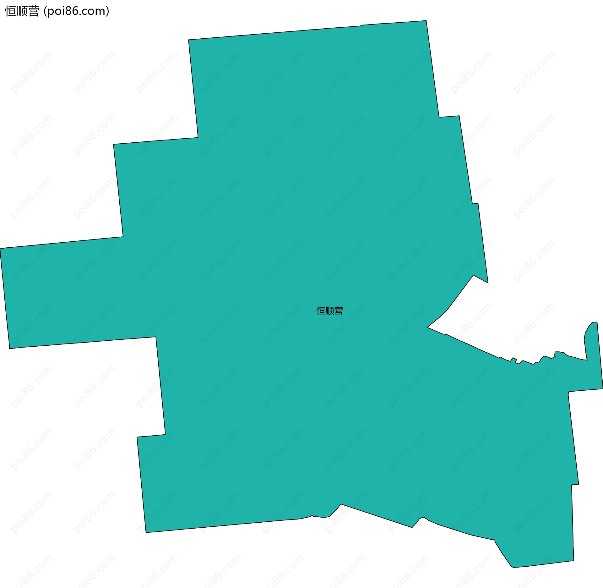 恒顺营边界地图