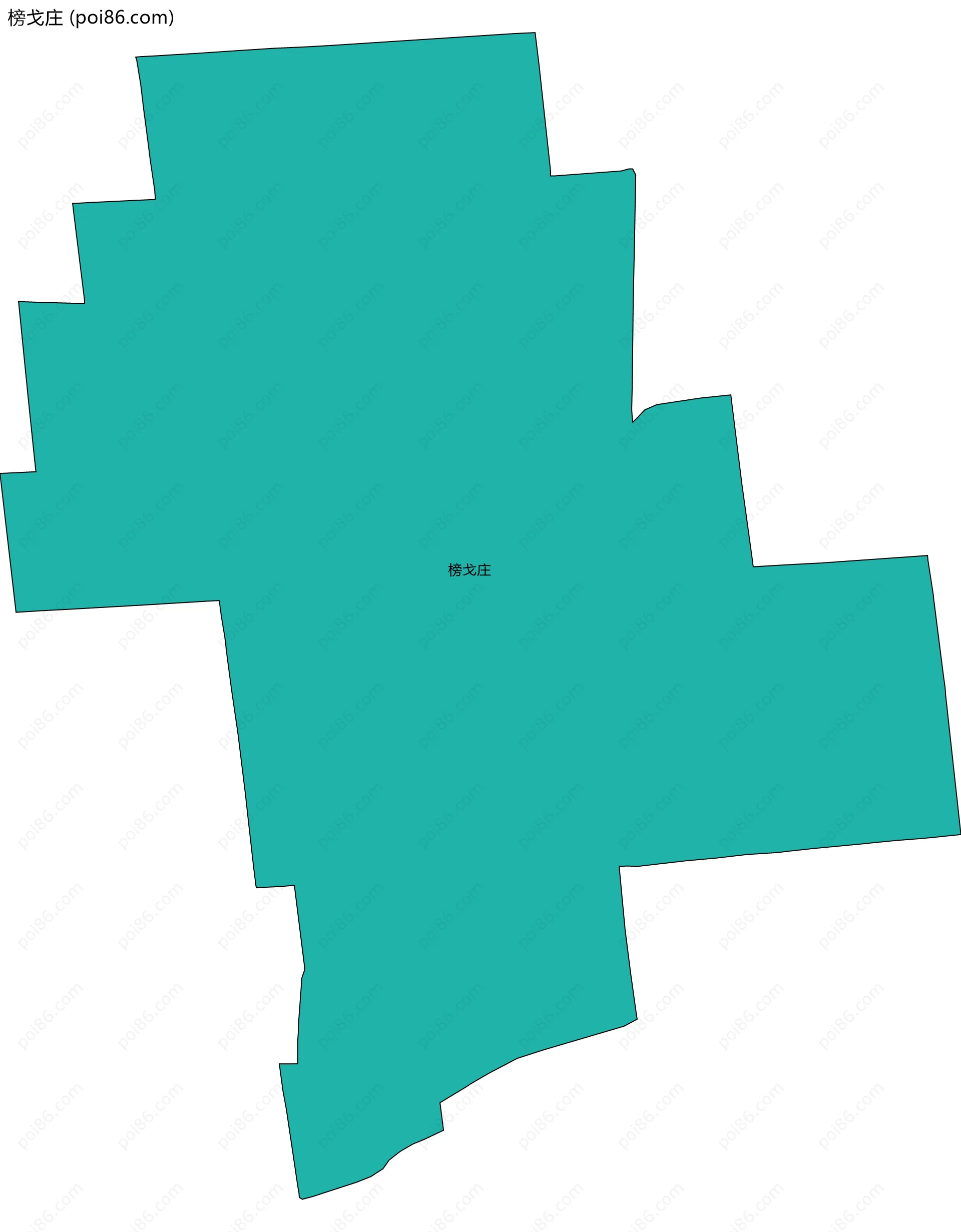 榜戈庄边界地图