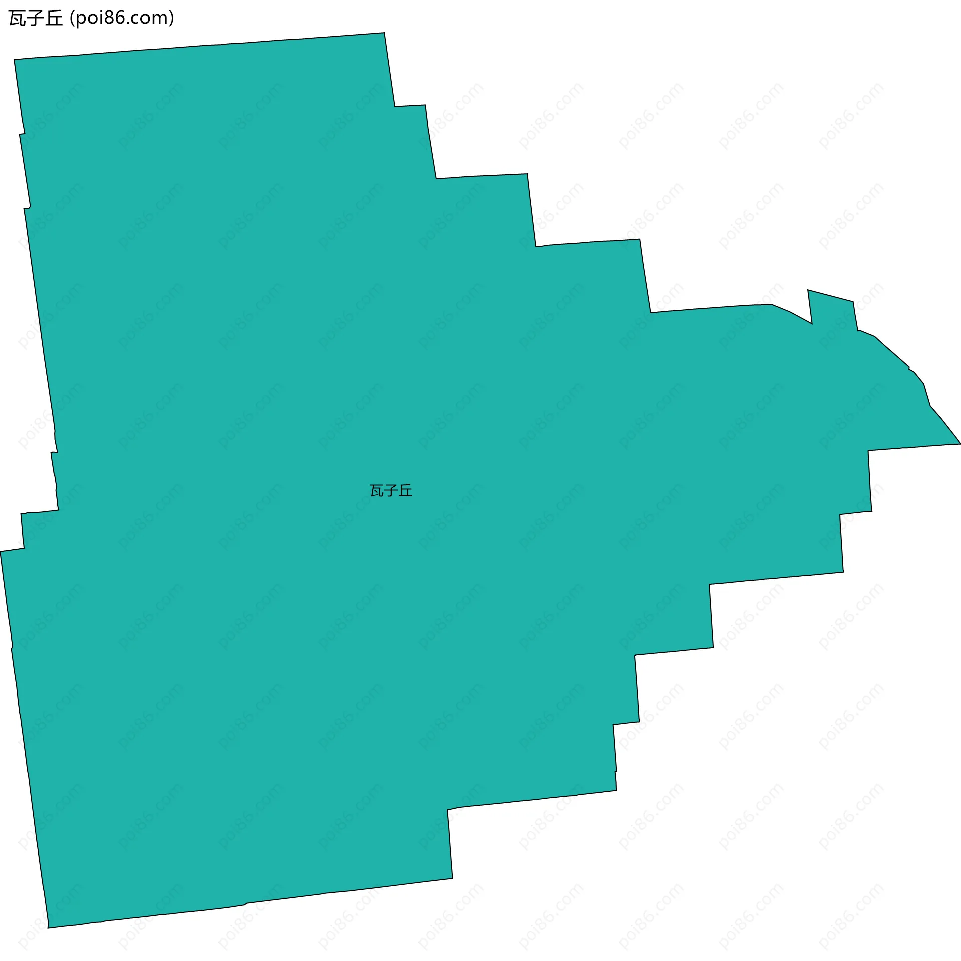 瓦子丘边界地图