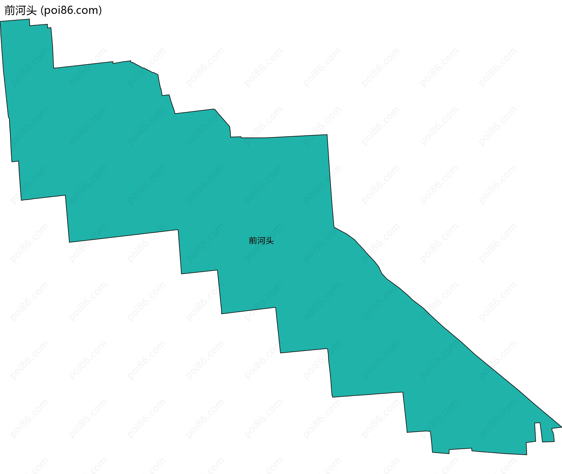 前河头边界地图