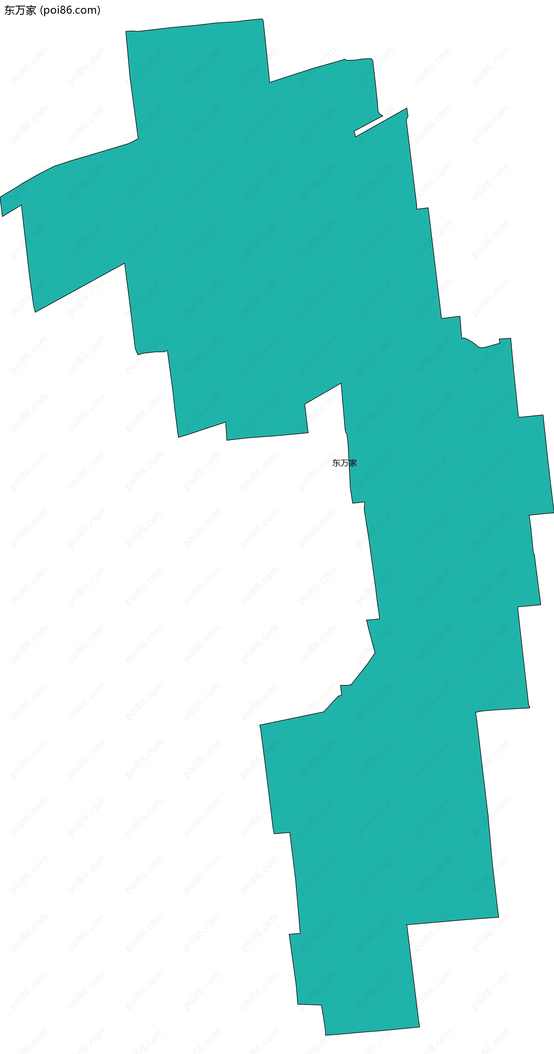 东万家边界地图