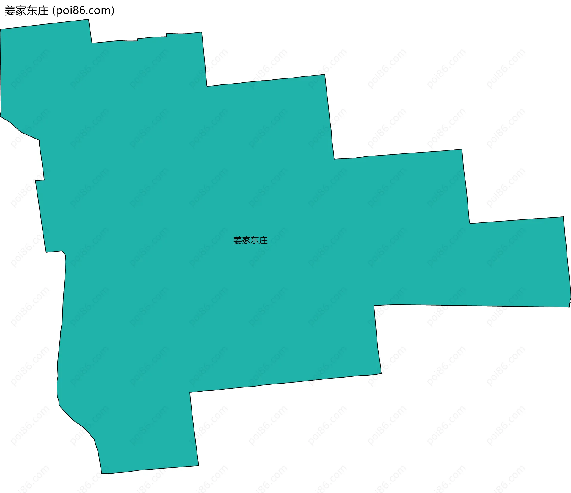 姜家东庄边界地图